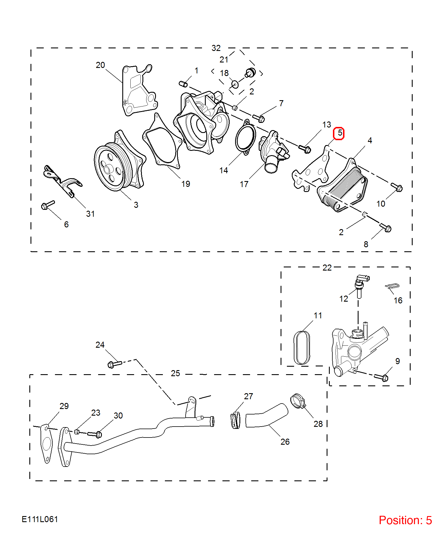 MG Oil cooler gasket OEM 12641870 FOR MG RX5 MG5 MG6 12641870-MG_OEM