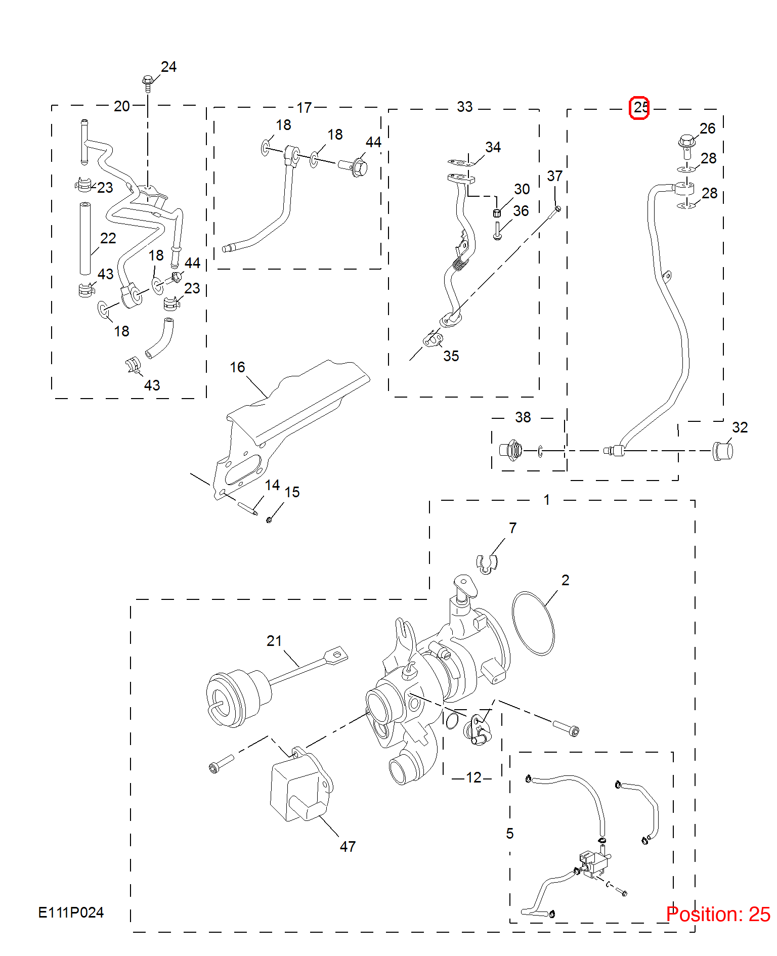 MG Turbocharger oil pipe OEM 12658841 FOR RX5 MG6 12658841-MG_OEM