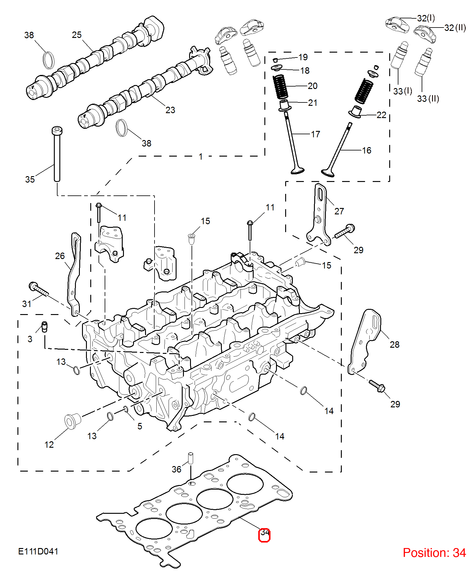 MG Cylinder head gasket OEM 12663440 FOR RX5 MG MG6 12663440-MG_OEM