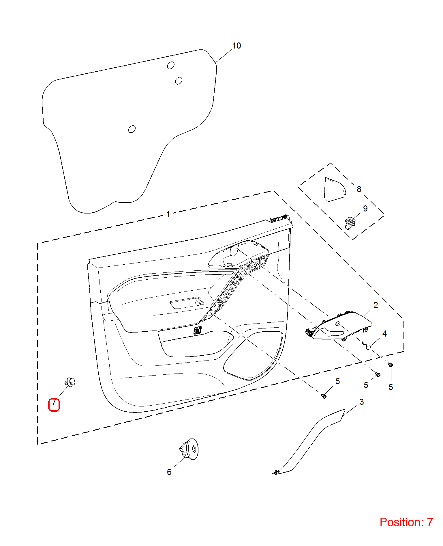 MG Buckle OEM 13252118 FOR MG 13252118-MG_OEM