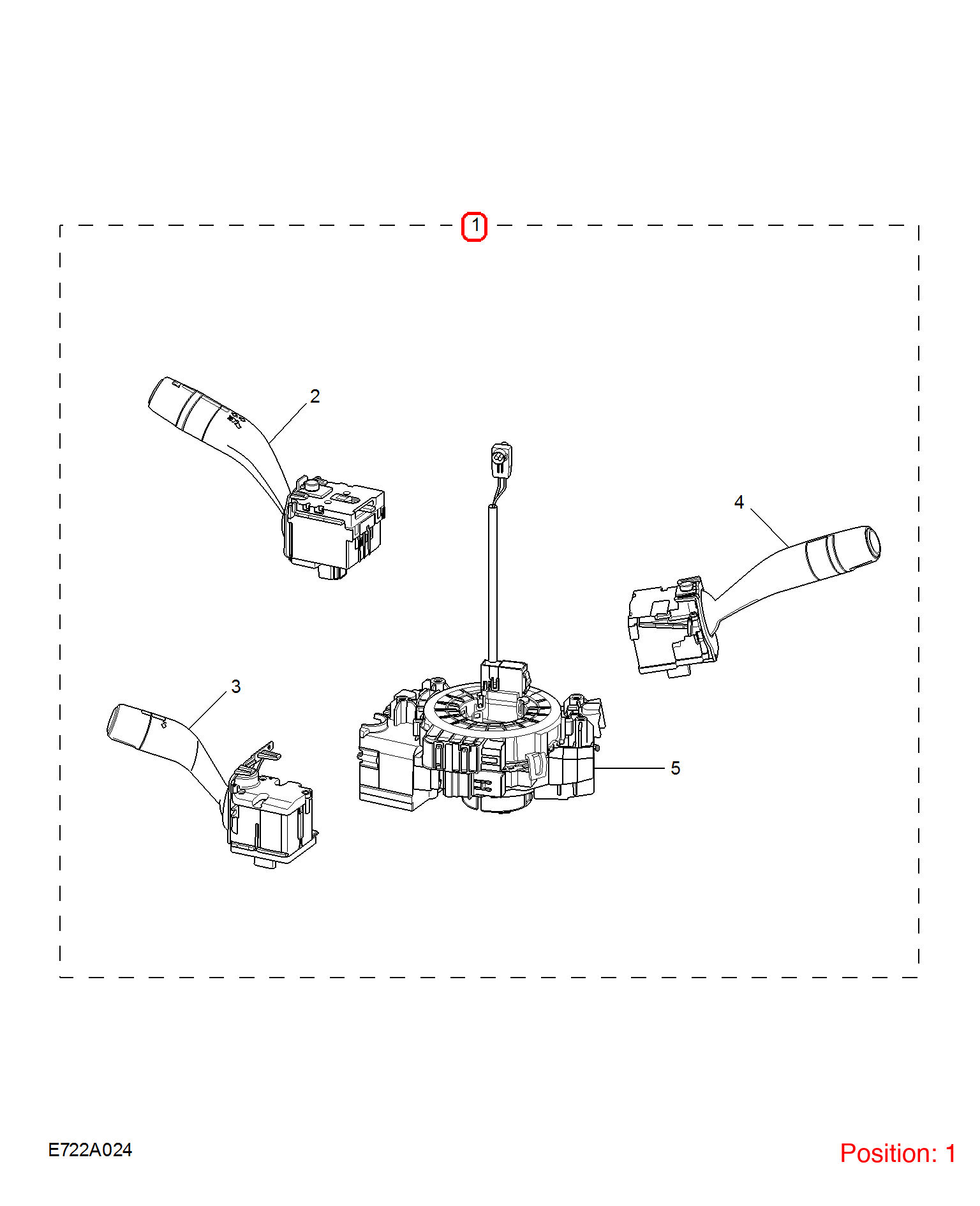 MG Steering column combination switch OEM 20510016 FOR MG 20510016-MG_OEM