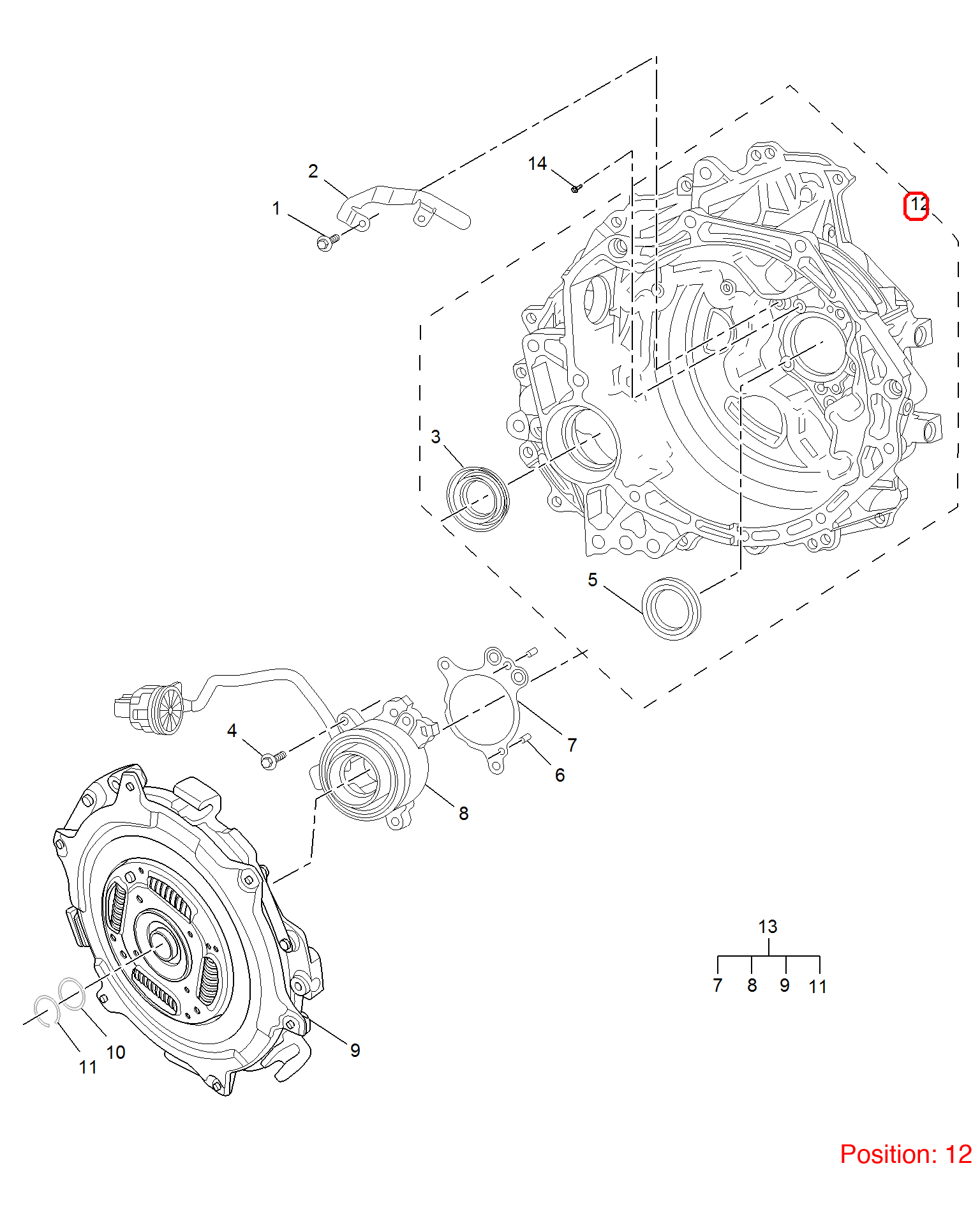 MG Transmission housing OEM 24275729 FOR MG RX5 MG5 MG6 24275729-MG_OEM