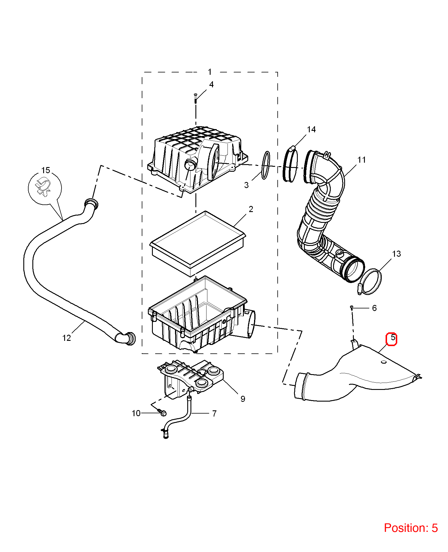 MG Air Intake Hose OEM 30000028 FOR MG6 MG550 30000028-MG_OEM