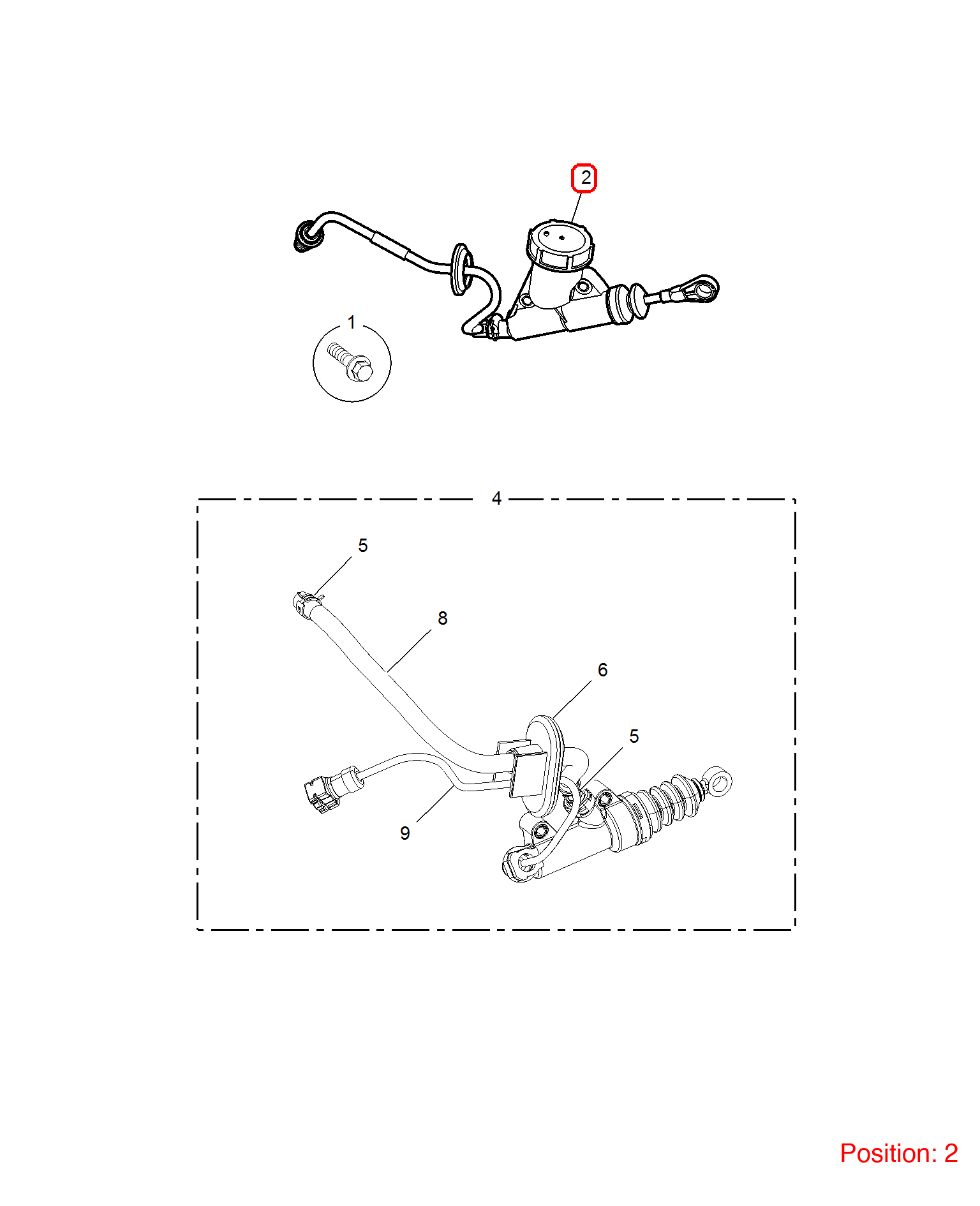 MG Clutch master cylinder OEM 30000070 30000070-MG_OEM