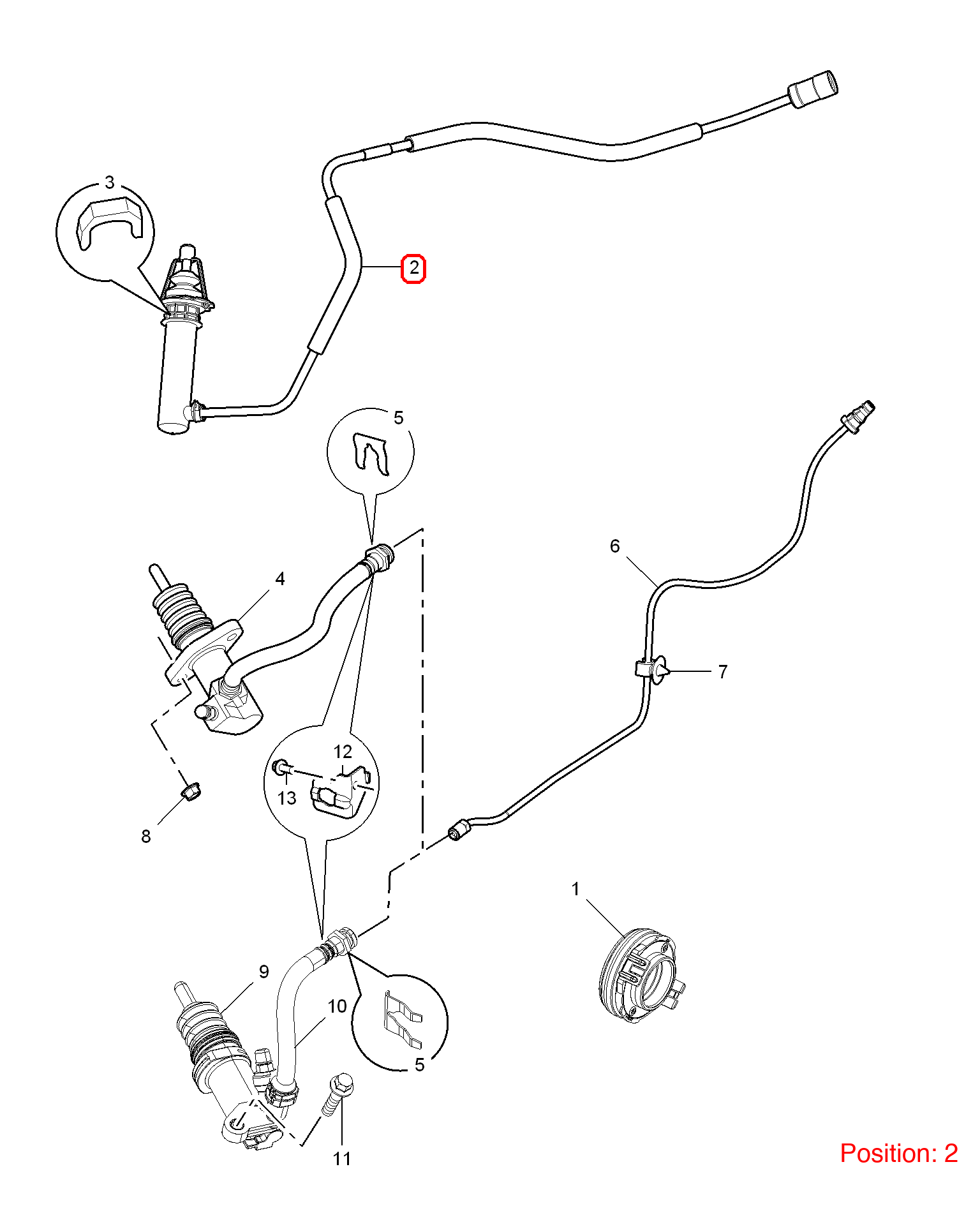 MG Clutch master cylinder OEM 30000071 30000071-MG_OEM
