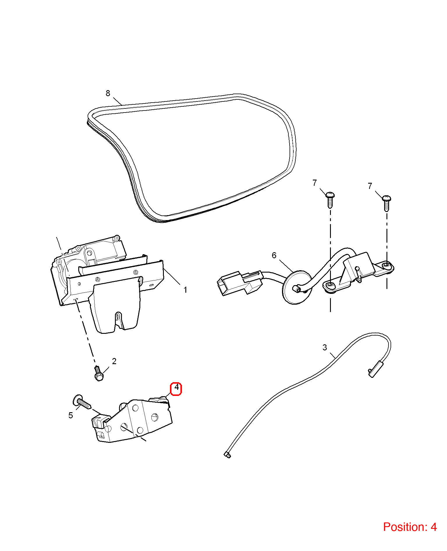 MG Tailgate lock buckle OEM 30000302 FOR MG6 MG550 30000302-MG_OEM