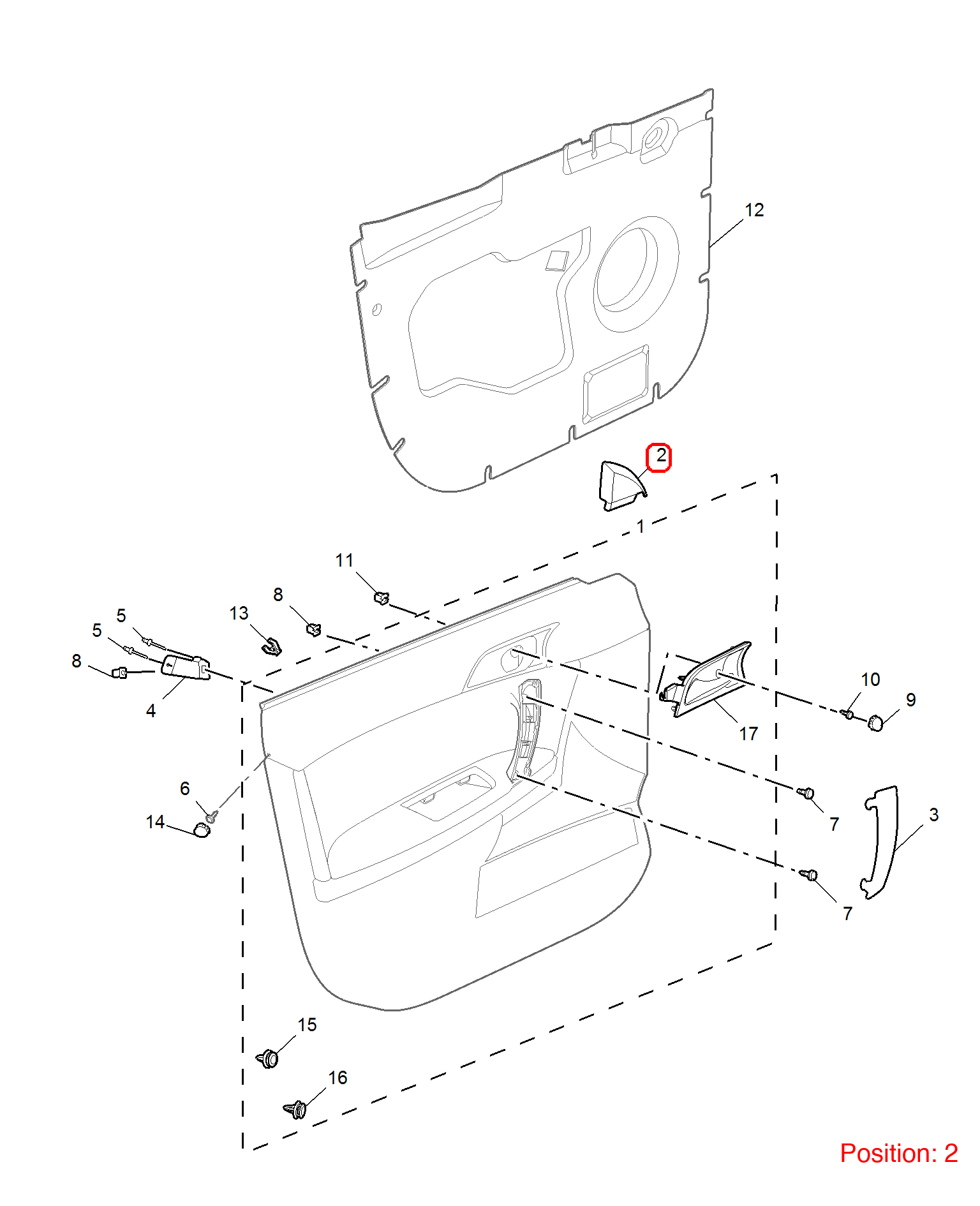 MG Reverse mirror triangle trim panel OEM 30000560 FOR MG6 MG550 30000560-MG_OEM
