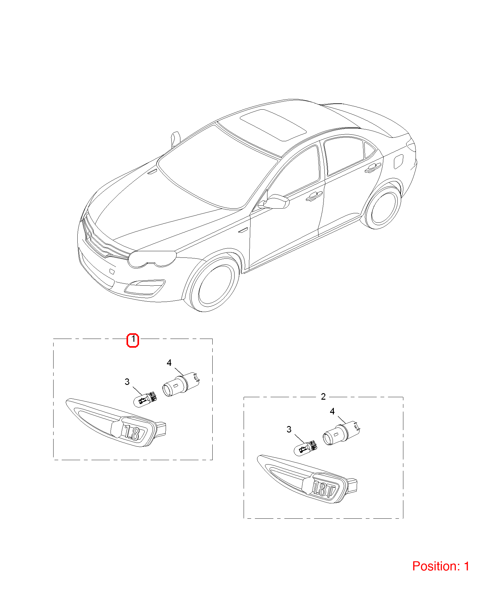 MG Fender Light OEM 30000677 FOR MG6 MG550 30000677-MG_OEM