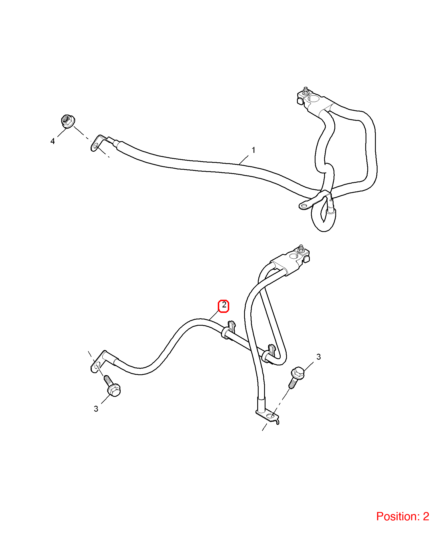 MG Battery cable OEM 30000790 FOR MG6 MG550 30000790-MG_OEM
