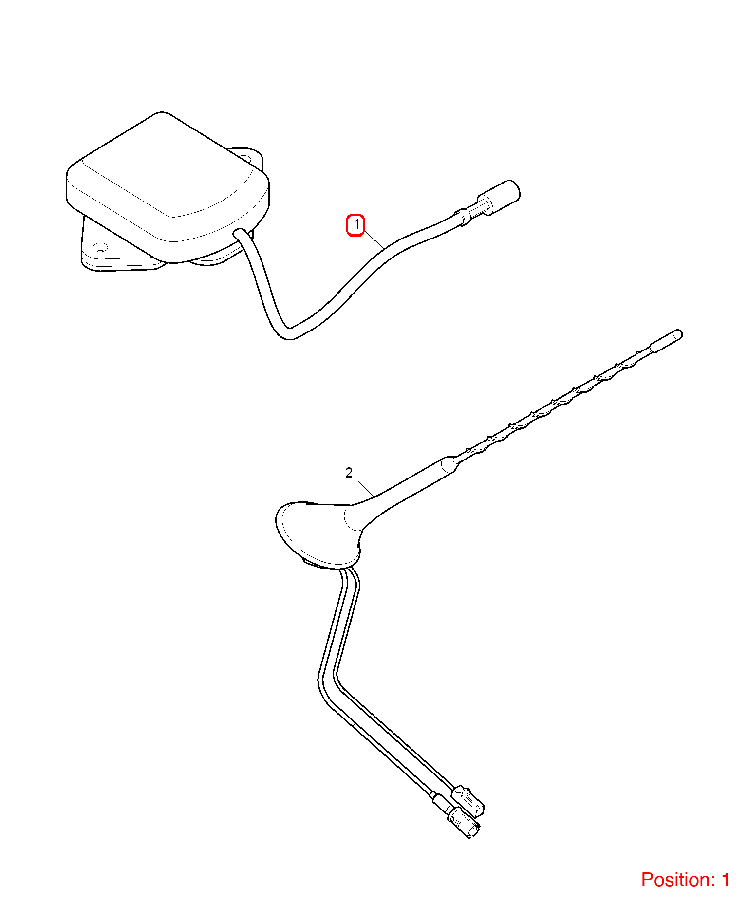 MG Navigation antenna OEM 30000803 FOR MG6 MG550 30000803-MG_OEM