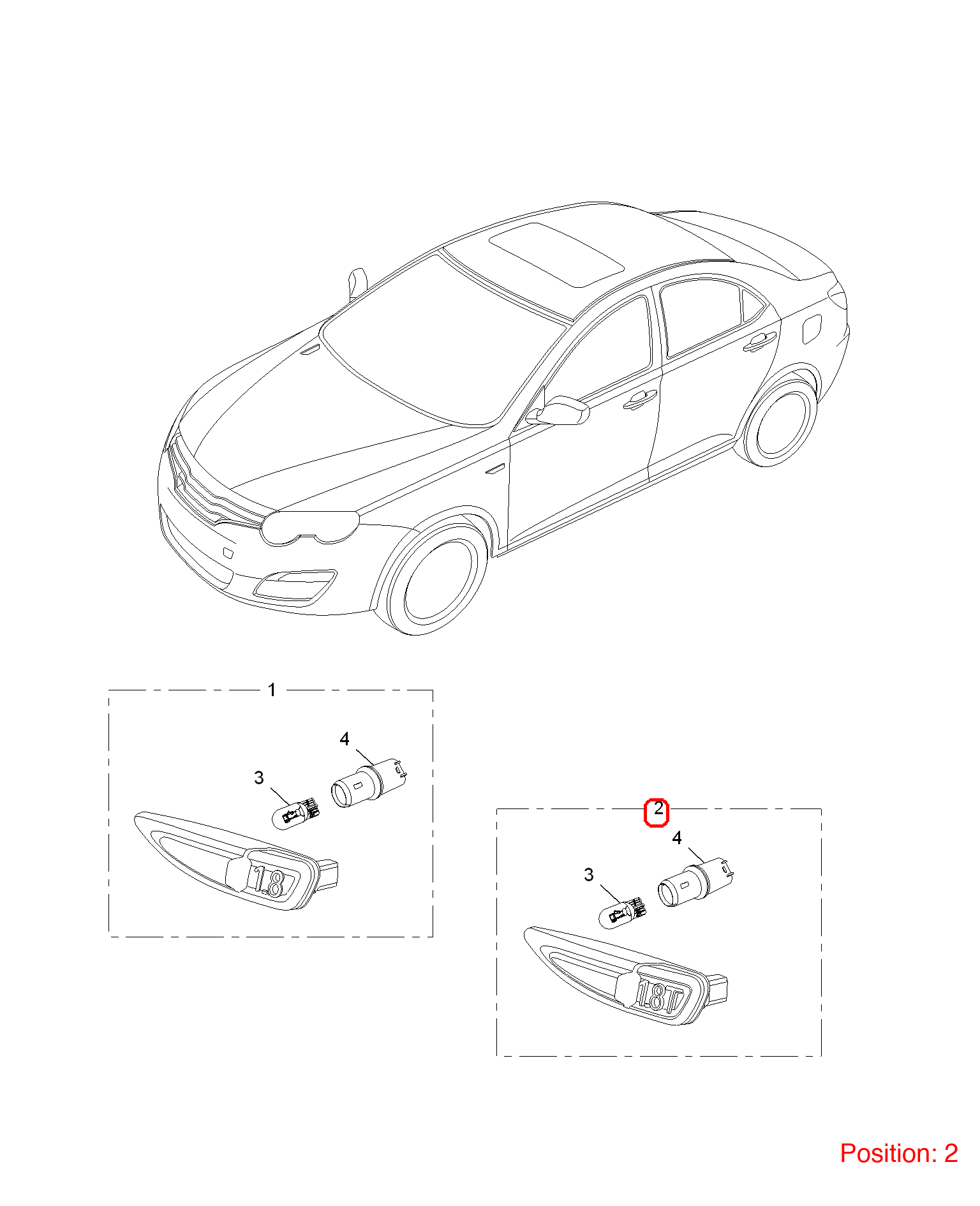 MG Fender Light OEM 30002902 FOR MG6 MG550 30002902-MG_OEM