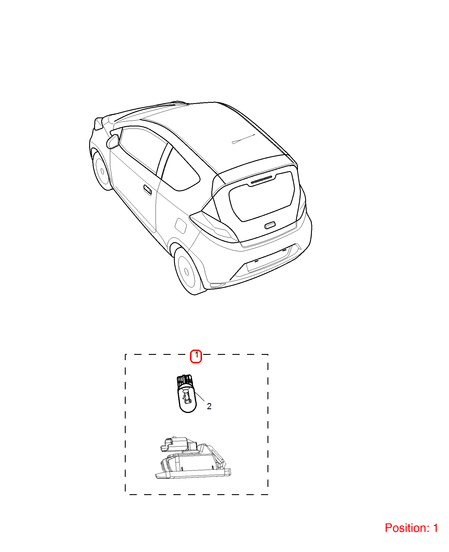 MG License plate light OEM 30004757 FOR MG3 MG5 30004757-MG_OEM