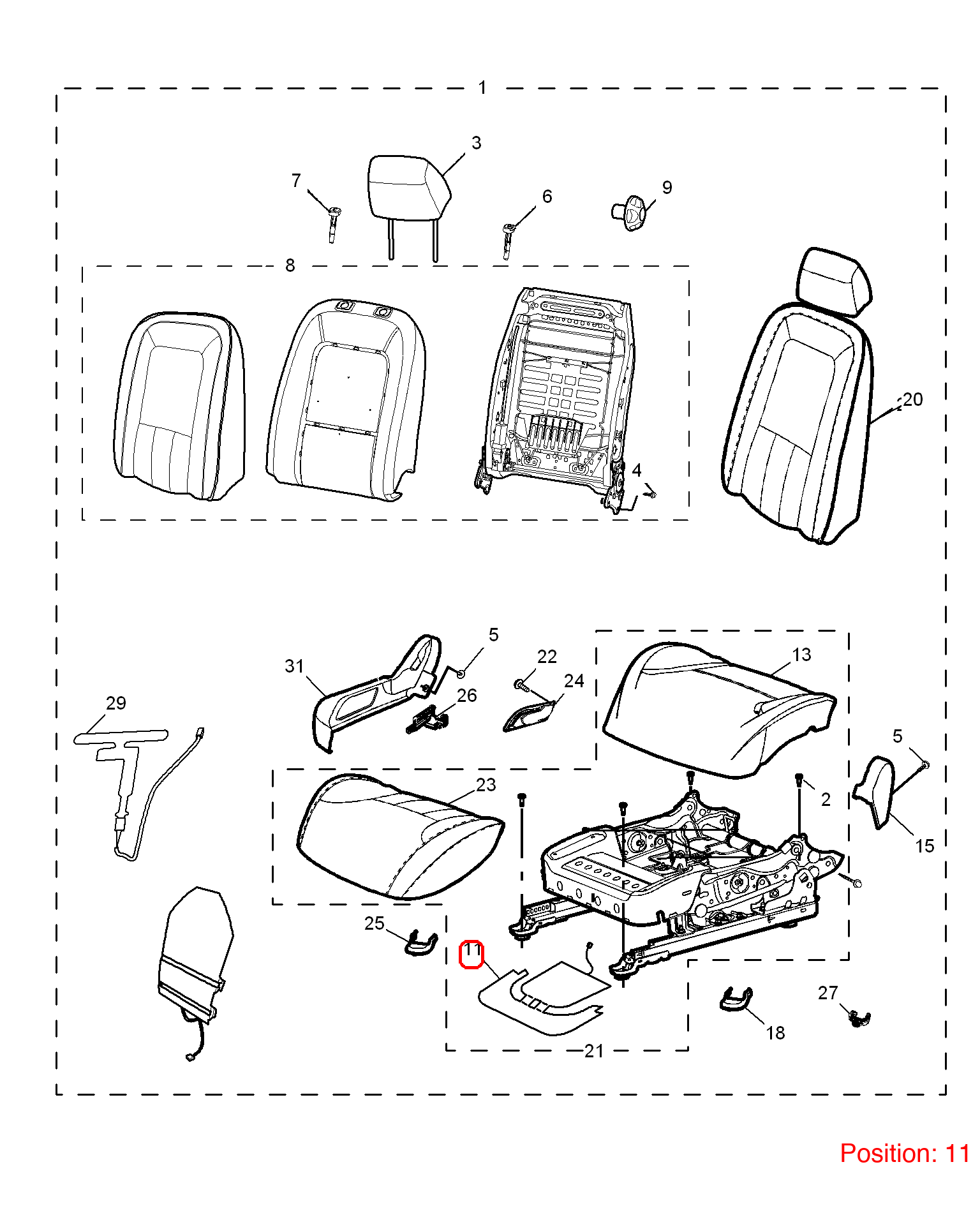 MG Seat heater OEM 30016687 FOR MG6 30016687-MG_OEM