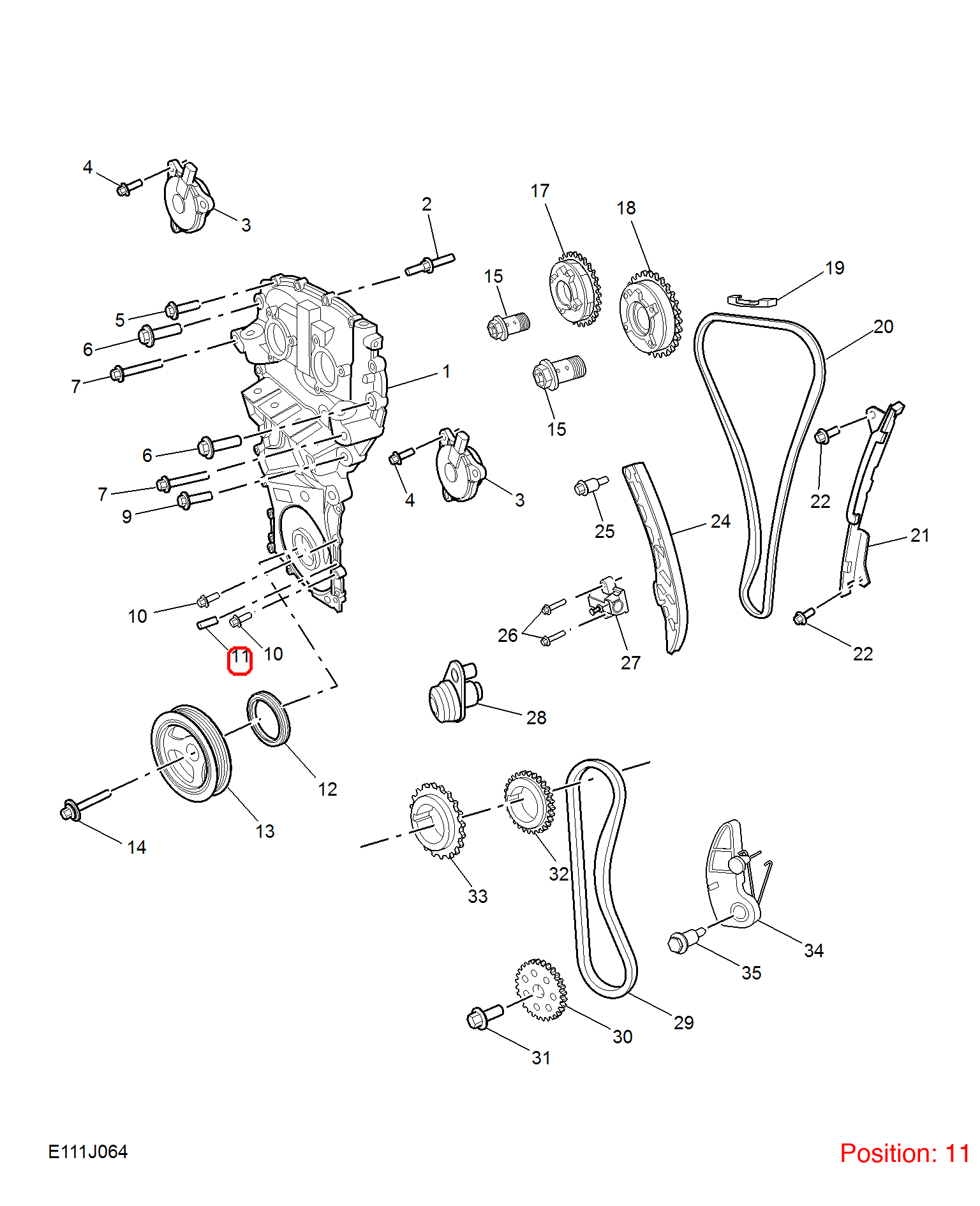 MG Positioning pin OEM 30027127 FOR MG RX5 RX8 30027127-MG_OEM