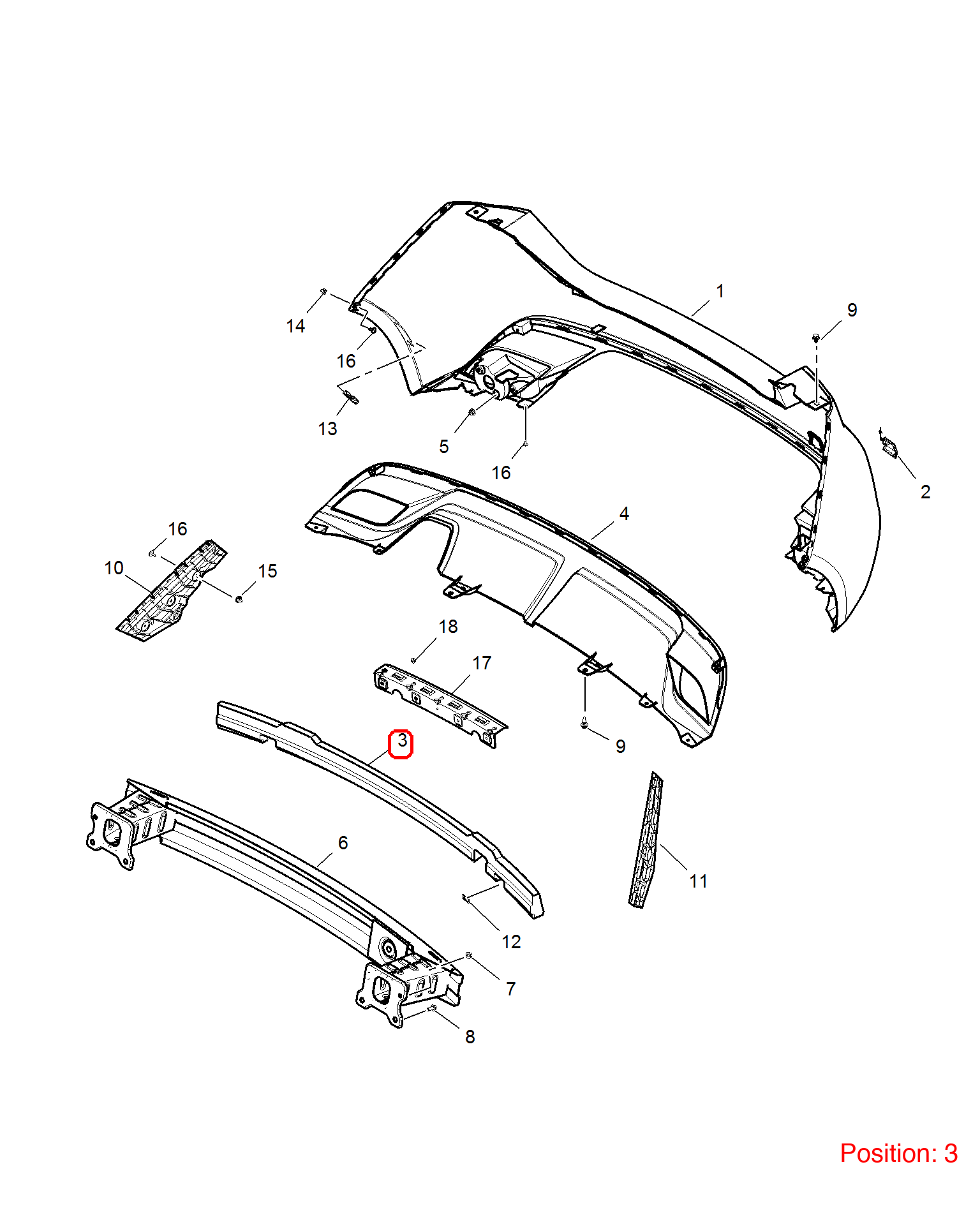 MG Bumper foam OEM 30031137 FOR MG5 30031137-MG_OEM