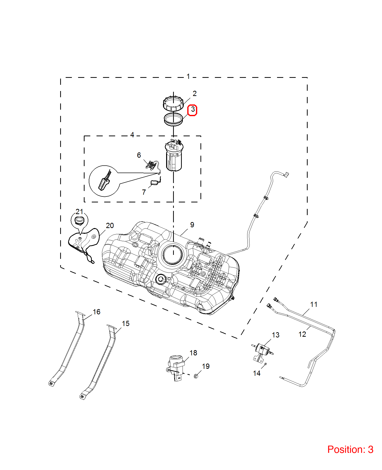 MG Fuel pump gasket OEM 30037120 FOR MG6 MG3 MG550 MG350 MG5 30037120-MG_OEM