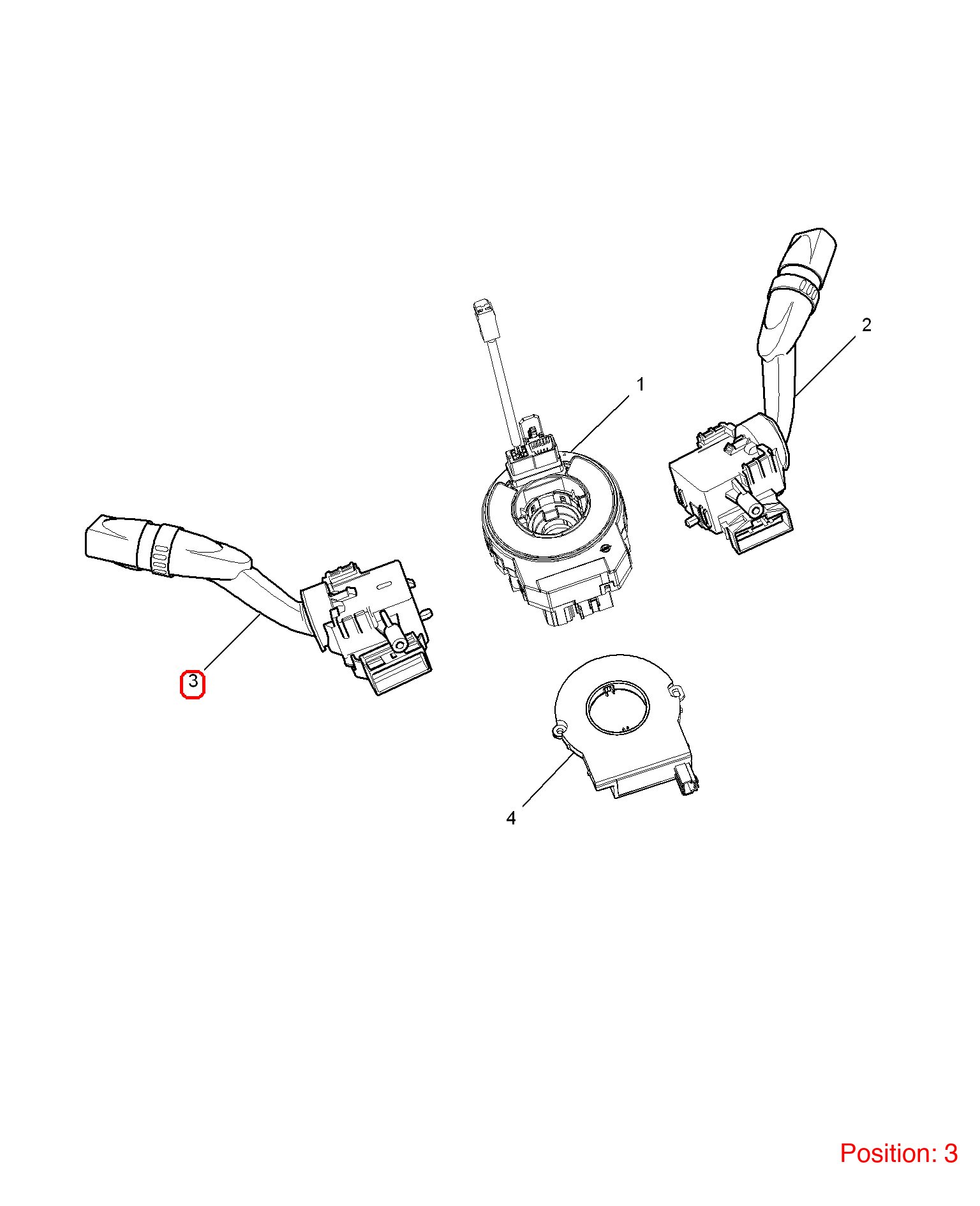 MG Turn signal switch OEM 30037279 FOR MG5 30037279-MG_OEM