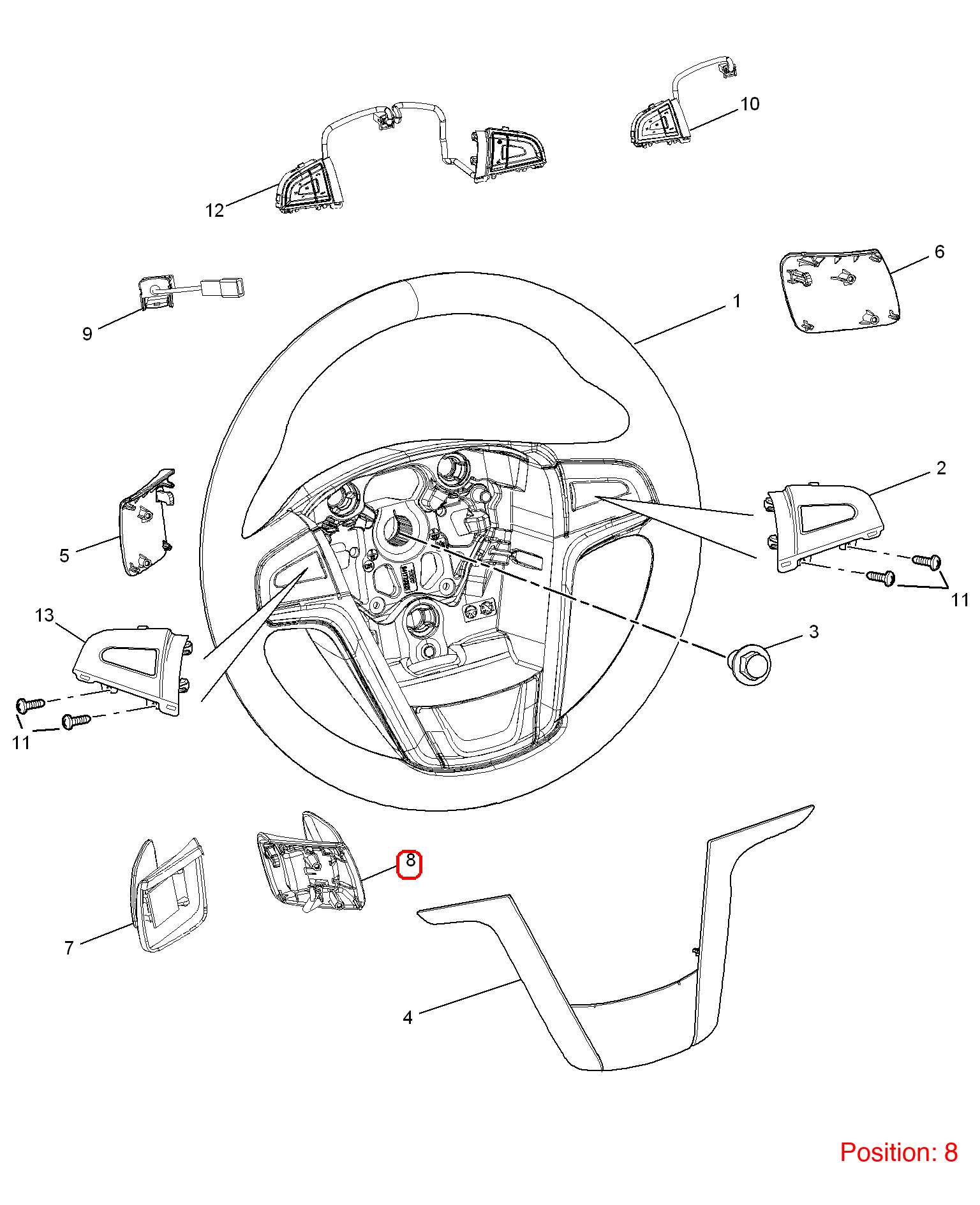 MG Steering wheel shift paddle OEM 30037755 FOR MG5 MG 30037755-MG_OEM
