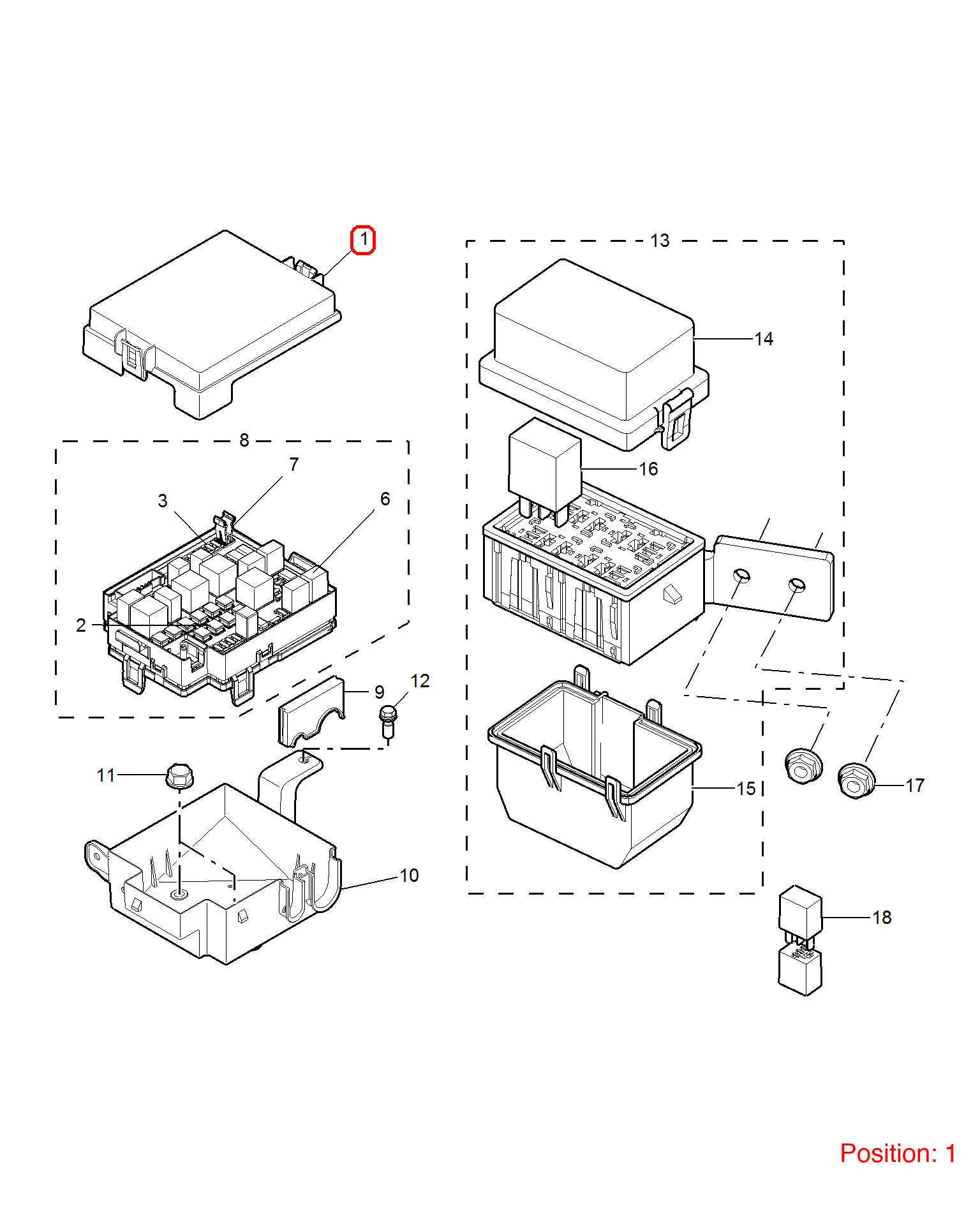MG Fuse box cover OEM 30038008 FOR MG350 MG5 30038008-MG_OEM