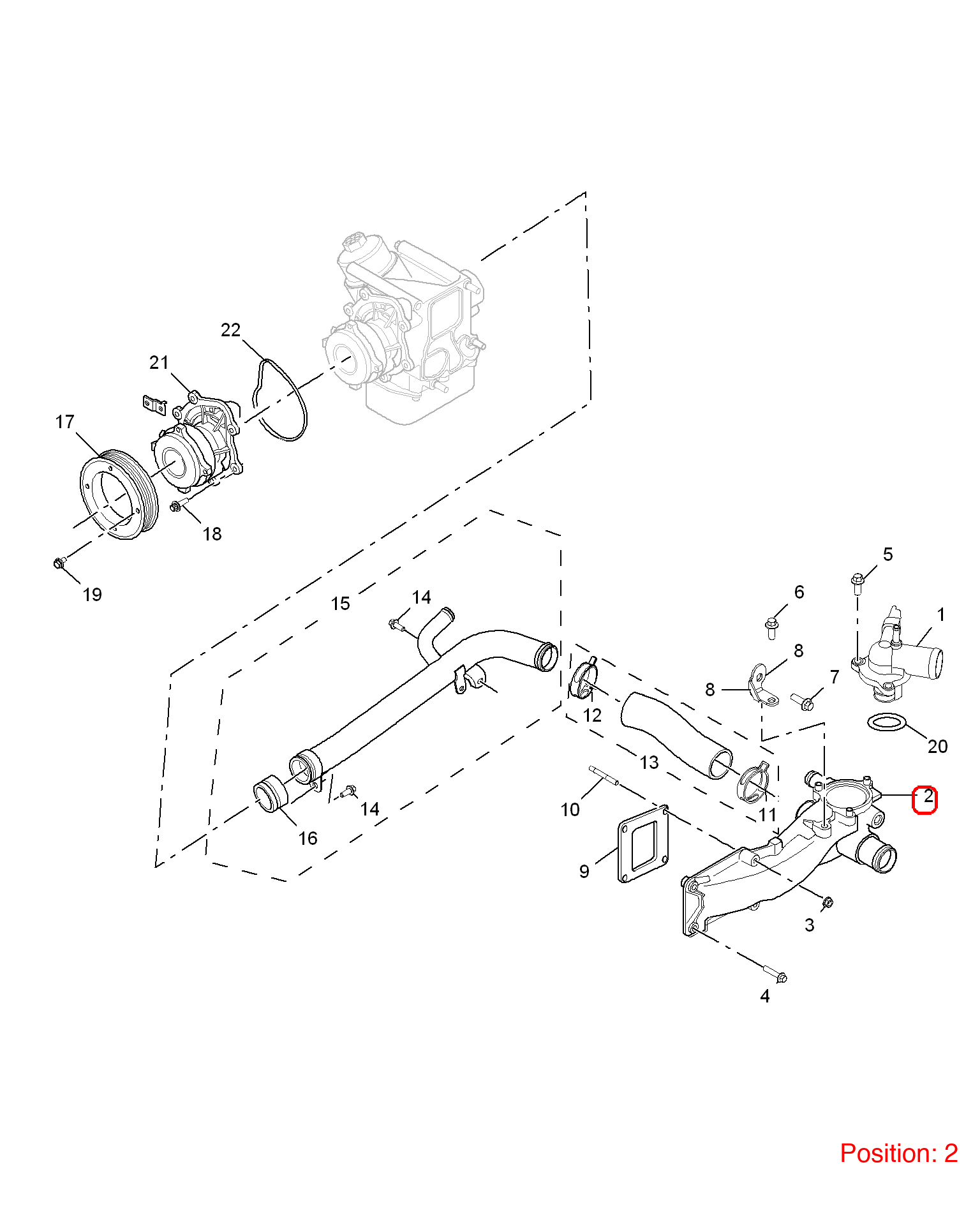 MG Thermostat assembly OEM 30040935 FOR MG 30040935-MG_OEM