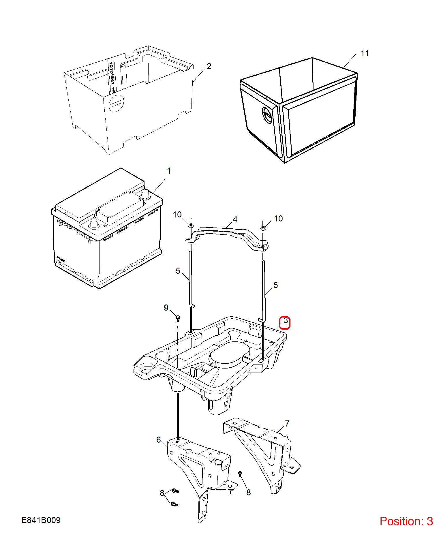 MG Battery base OEM 30062526 FOR MG RX5 30062526-MG_OEM