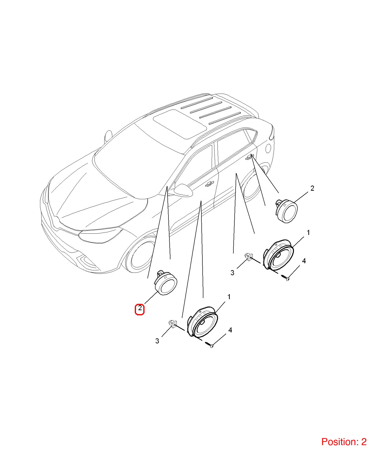 MG Speaker OEM 30063175 FOR MG MG5 30063175-MG_OEM