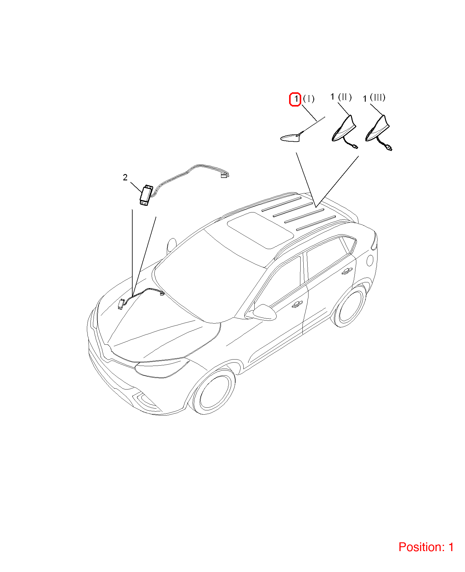 MG Antenna OEM 30065178DSF FOR MG 30065178DSF-MG_OEM