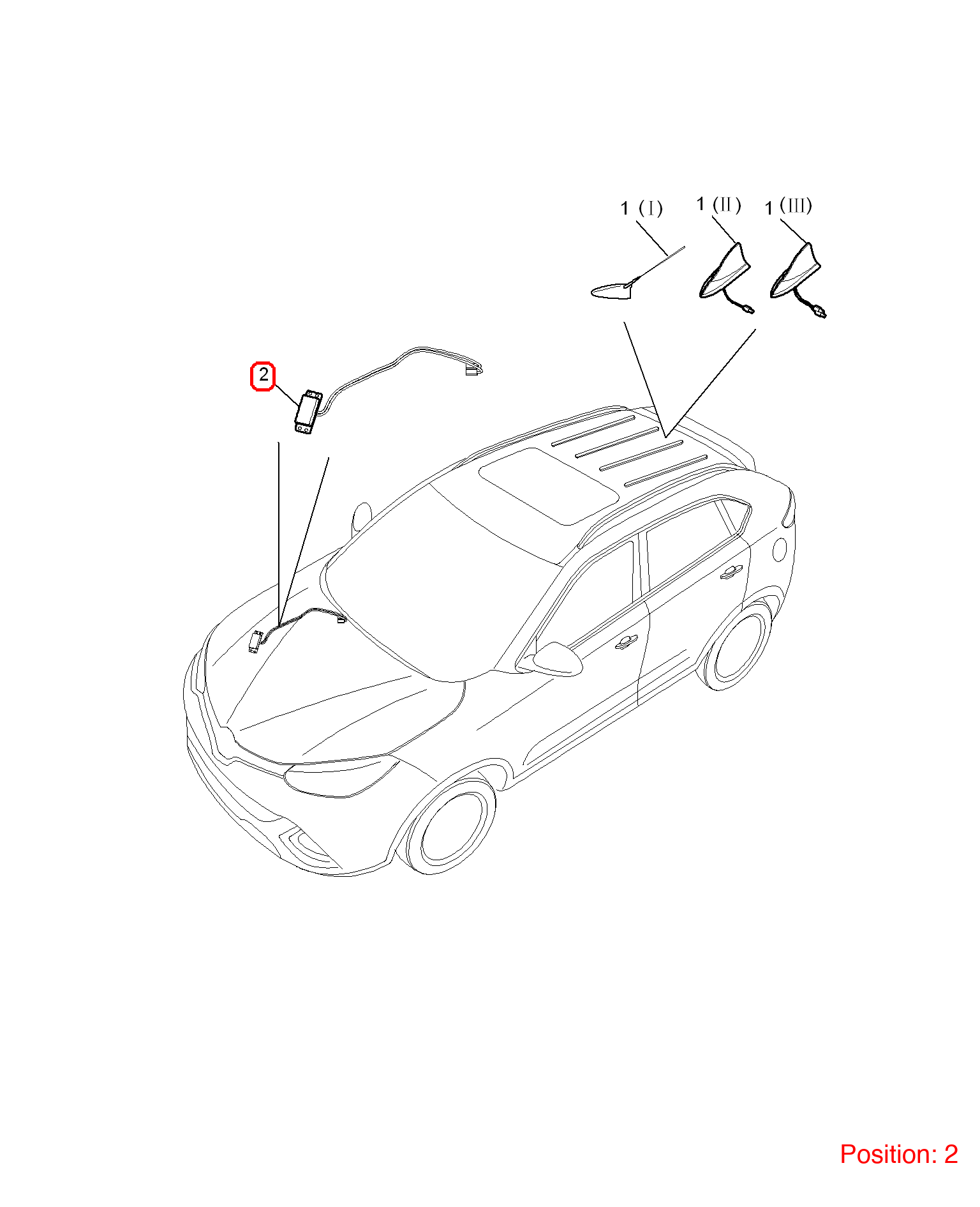 MG Navigation antenna OEM 30066937 FOR MG 30066937-MG_OEM