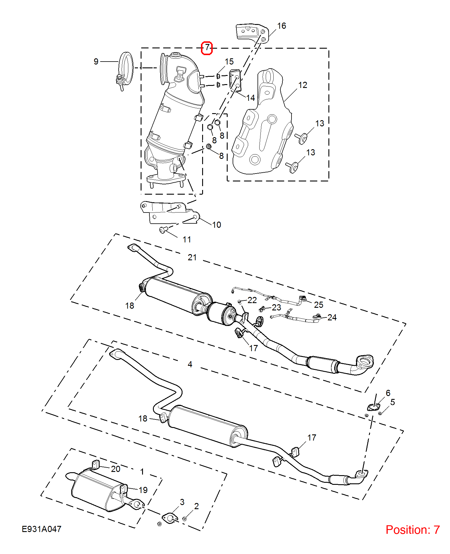 MG Three-way catalytic converter OEM 30086276 FOR MG 30086276-MG_OEM