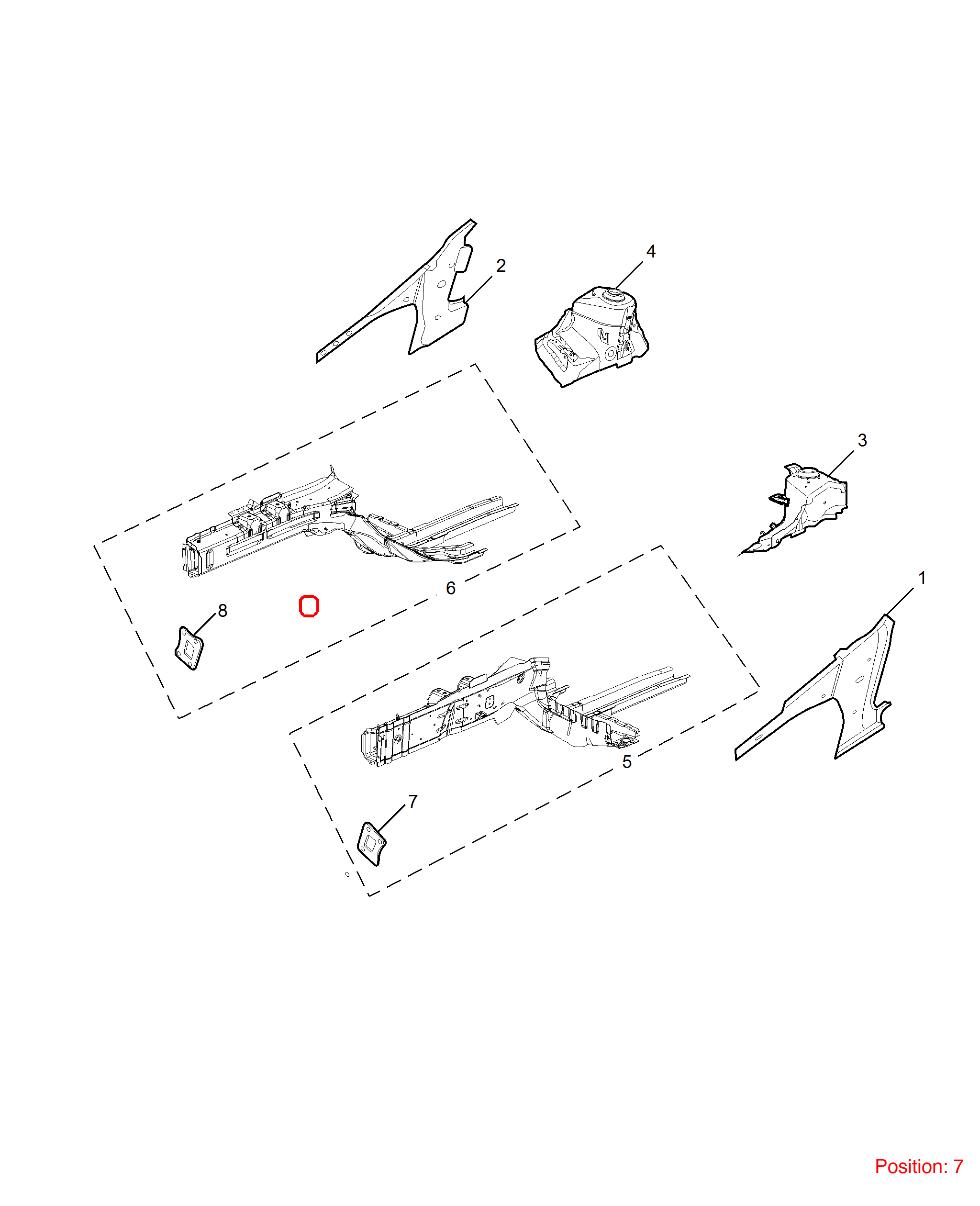MG Bumper Cover Bracket OEM 30089463SEPP FOR MG5 MG MG6 30089463SEPP-MG_OEM