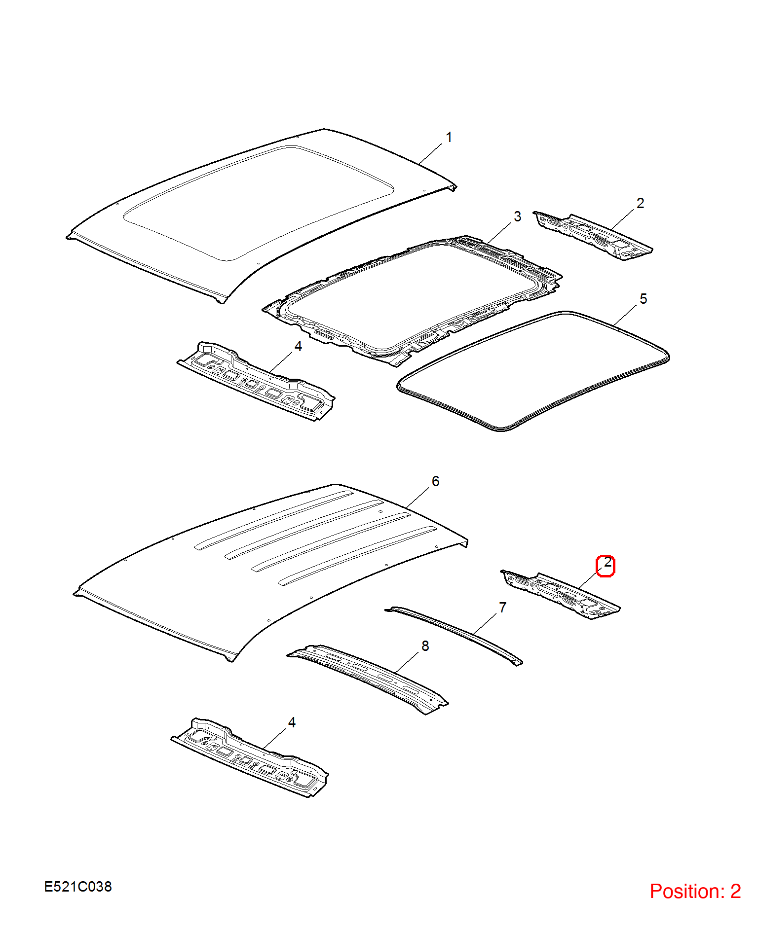MG Roof beam OEM 30131560SEPP FOR MG 30131560SEPP-MG_OEM