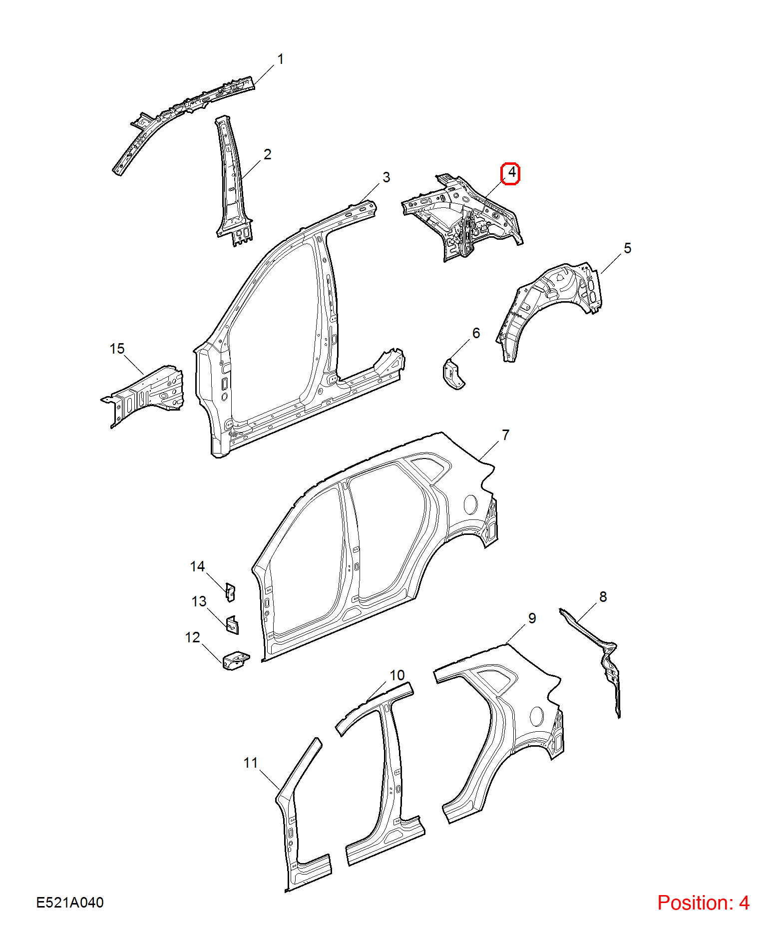 MG Fender Liner OEM 30131640SEPP FOR MG 30131640SEPP-MG_OEM
