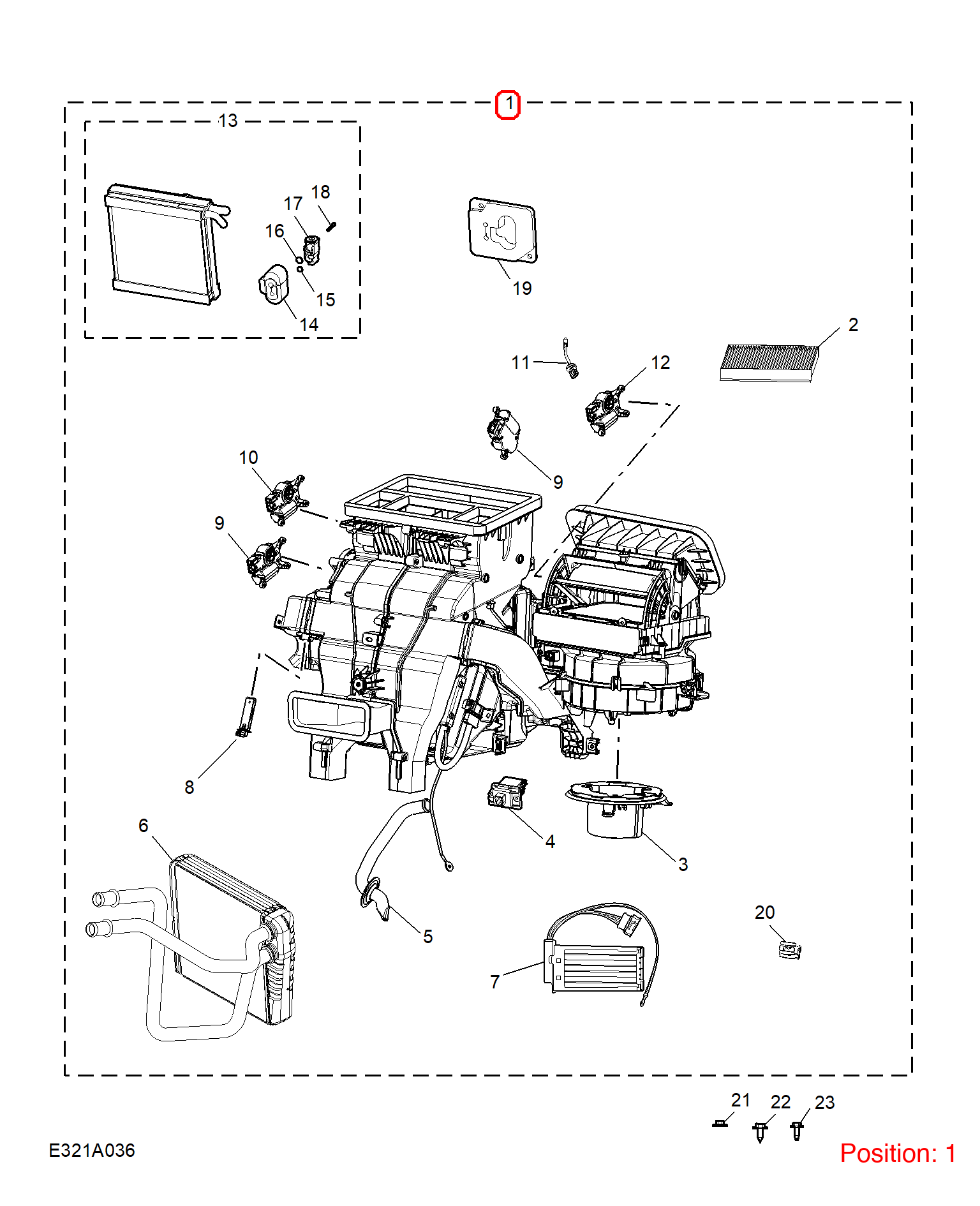MG Evaporator assembly OEM 30134173 FOR MG 30134173-MG_OEM