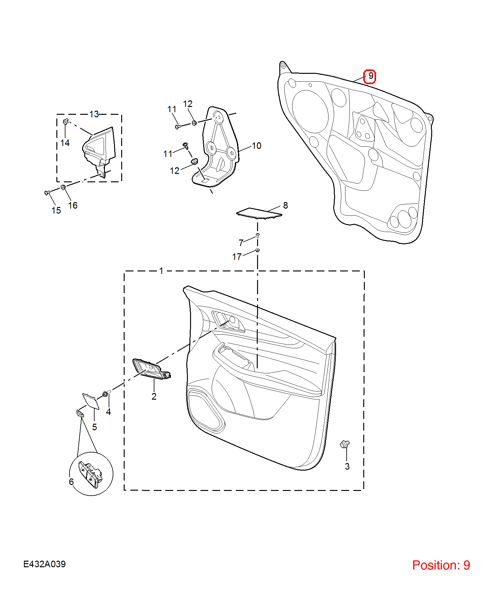 MG Door sound insulation pad OEM 30136776 FOR MG 30136776-MG_OEM