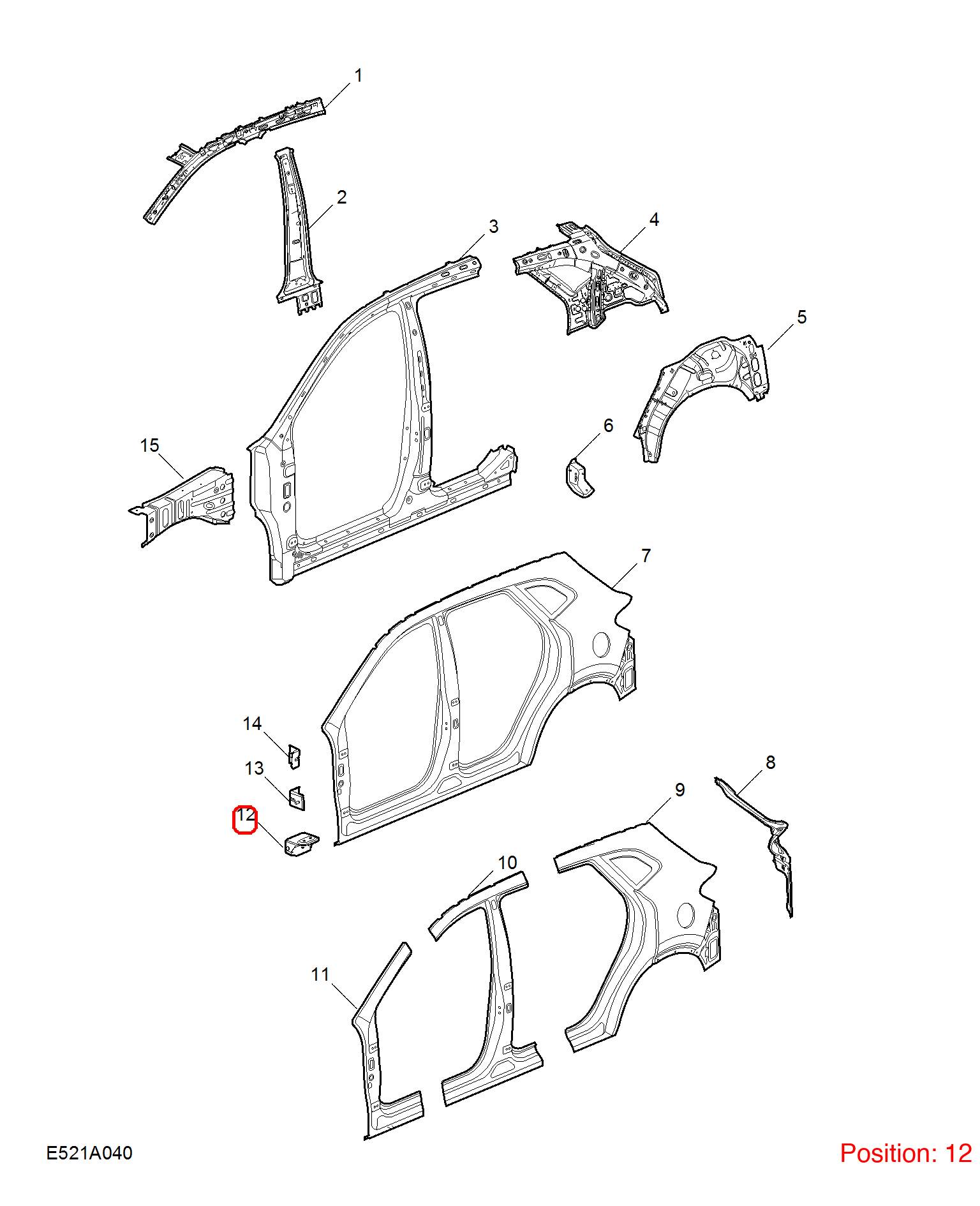 MG Fender Bracket OEM 30147352SEPP FOR MG 30147352SEPP-MG_OEM