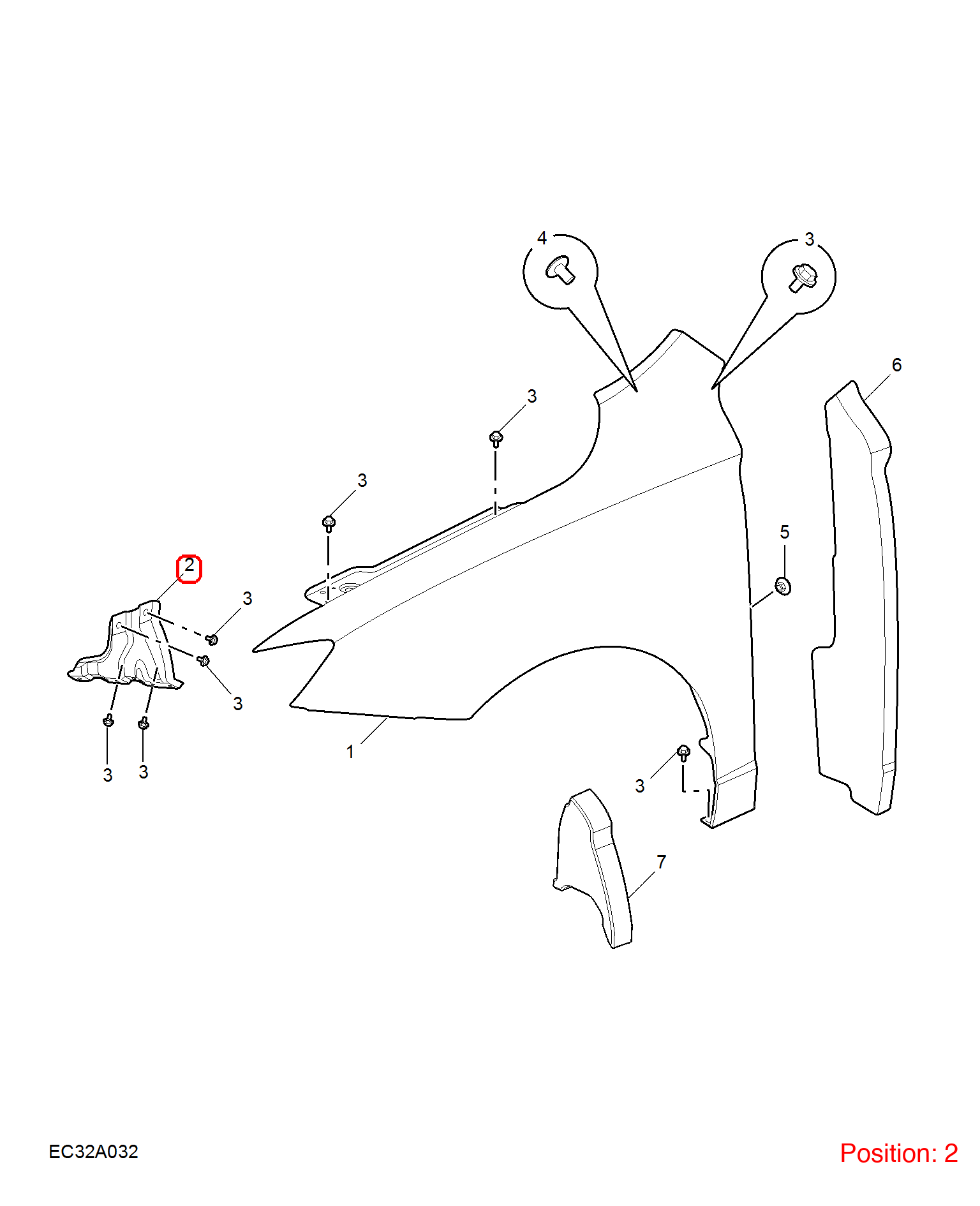 MG Fender Bracket OEM 50004882SEPP FOR MG5 50004882SEPP-MG_OEM