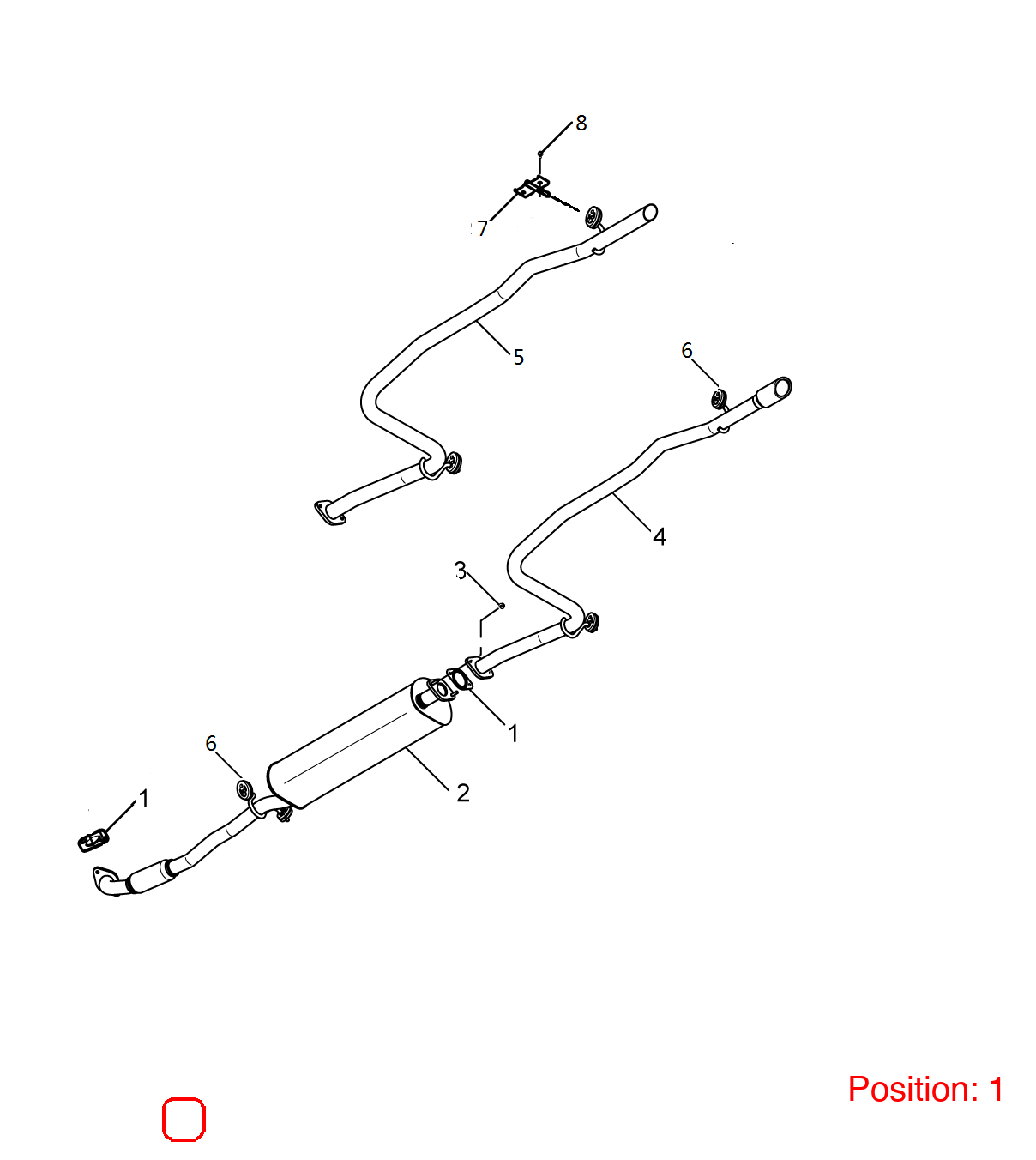 MG Exhaust Catalytic Converter Gasket OEM 50006571 FOR MG3 MG350 MG5 MG 50006571-MG_OEM