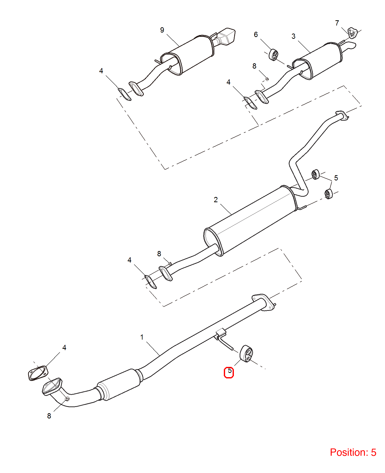 MG Exhaust pipe bracket OEM 50006581 FOR MG350 MG5 50006581-MG_OEM