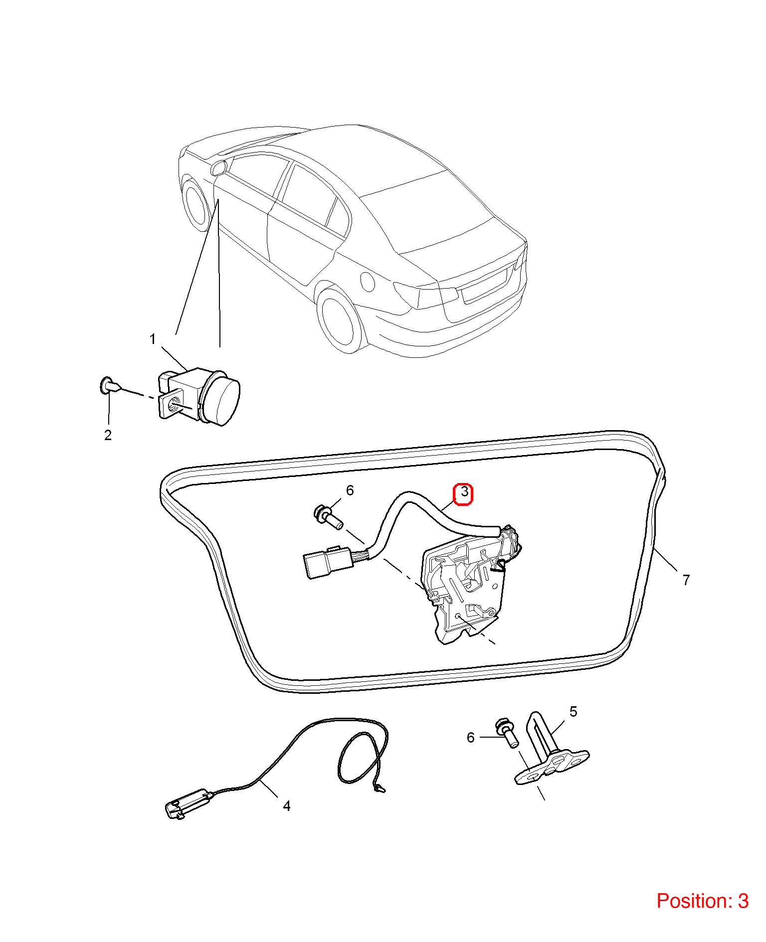 MG Trunk Lock Actuator OEM 50012120 FOR MG350 50012120-MG_OEM