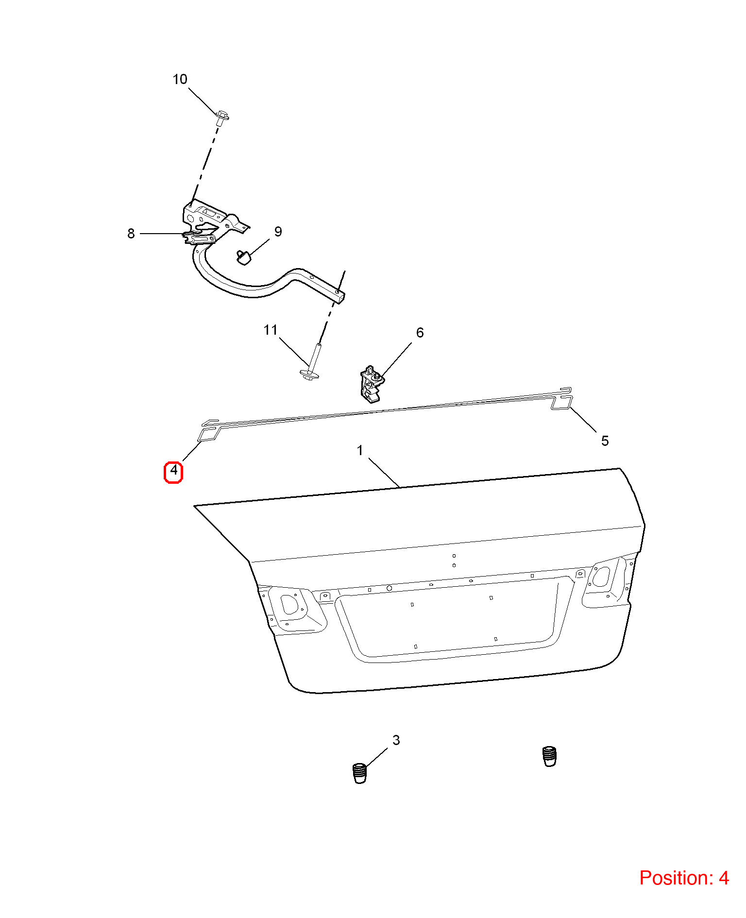 MG Tailgate spring OEM 50012123 FOR MG350 50012123-MG_OEM