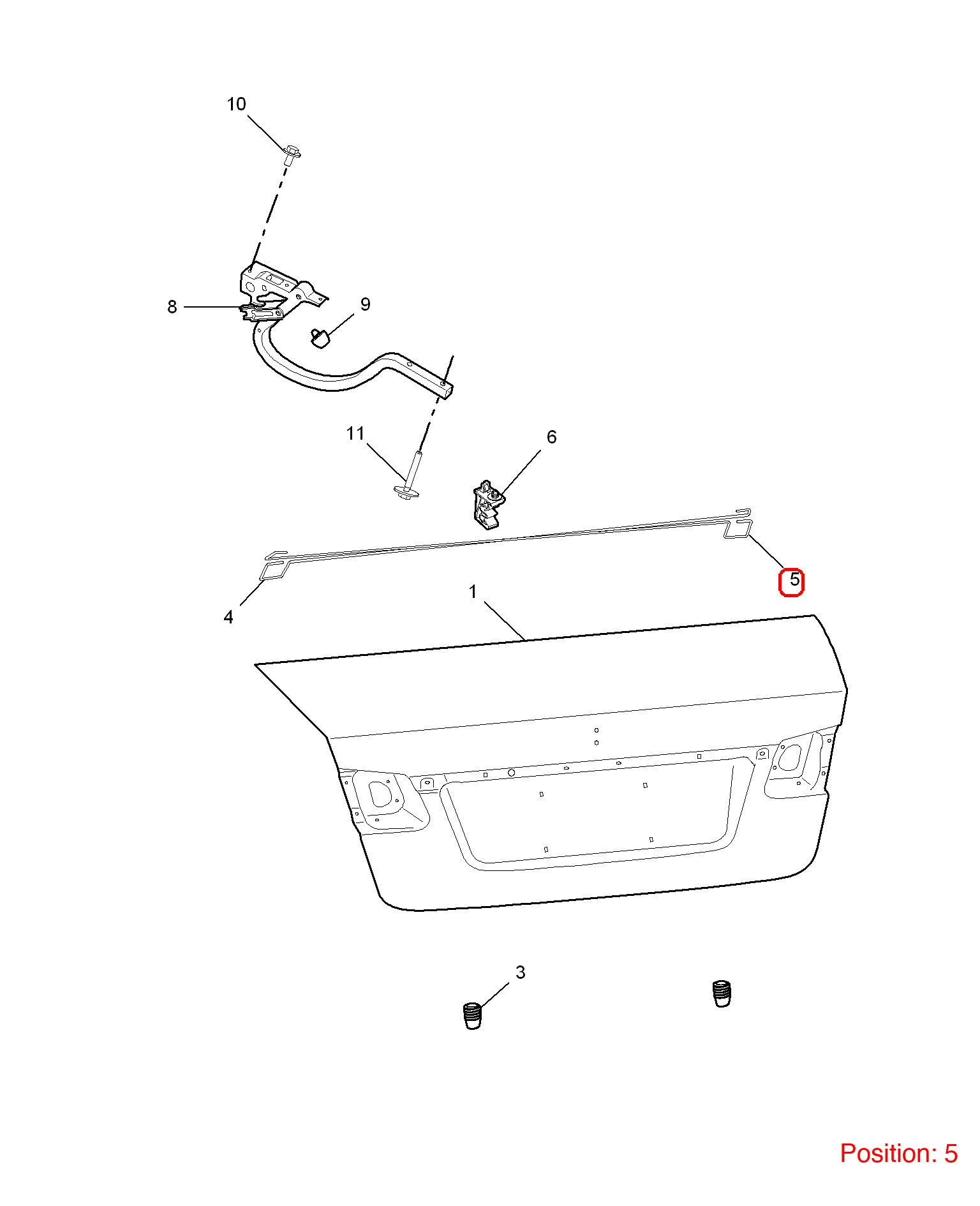 MG Tailgate spring OEM 50012124 FOR MG350 50012124-MG_OEM