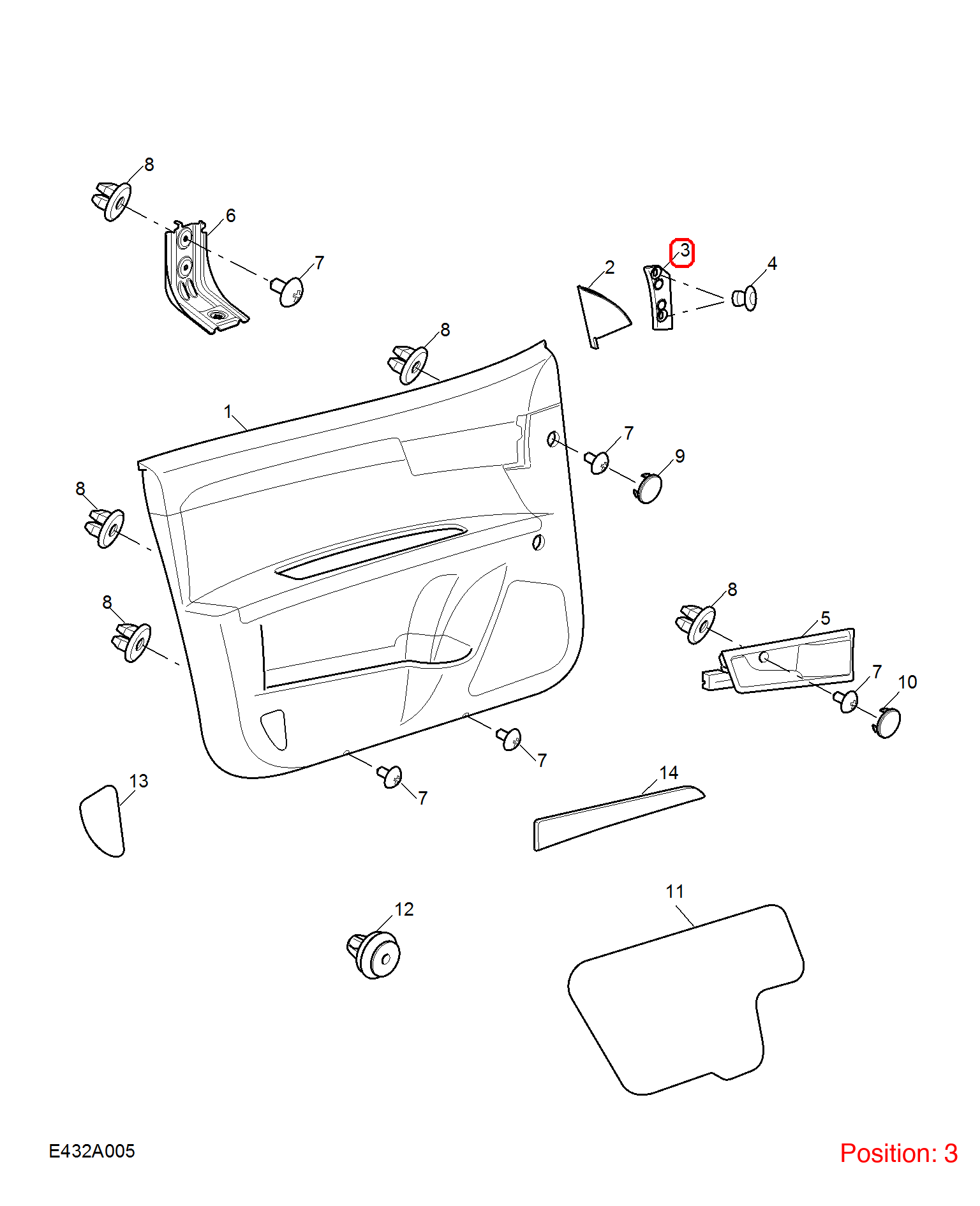 MG Trim cover OEM 50012461 FOR MG350 50012461-MG_OEM