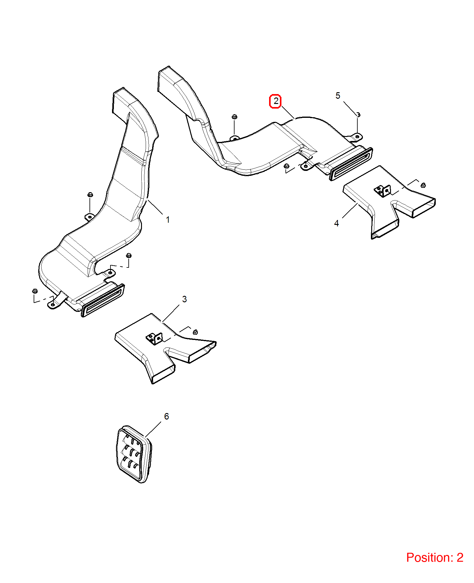 MG Air conditioning duct OEM 50013410 FOR MG350 MG5 50013410-MG_OEM