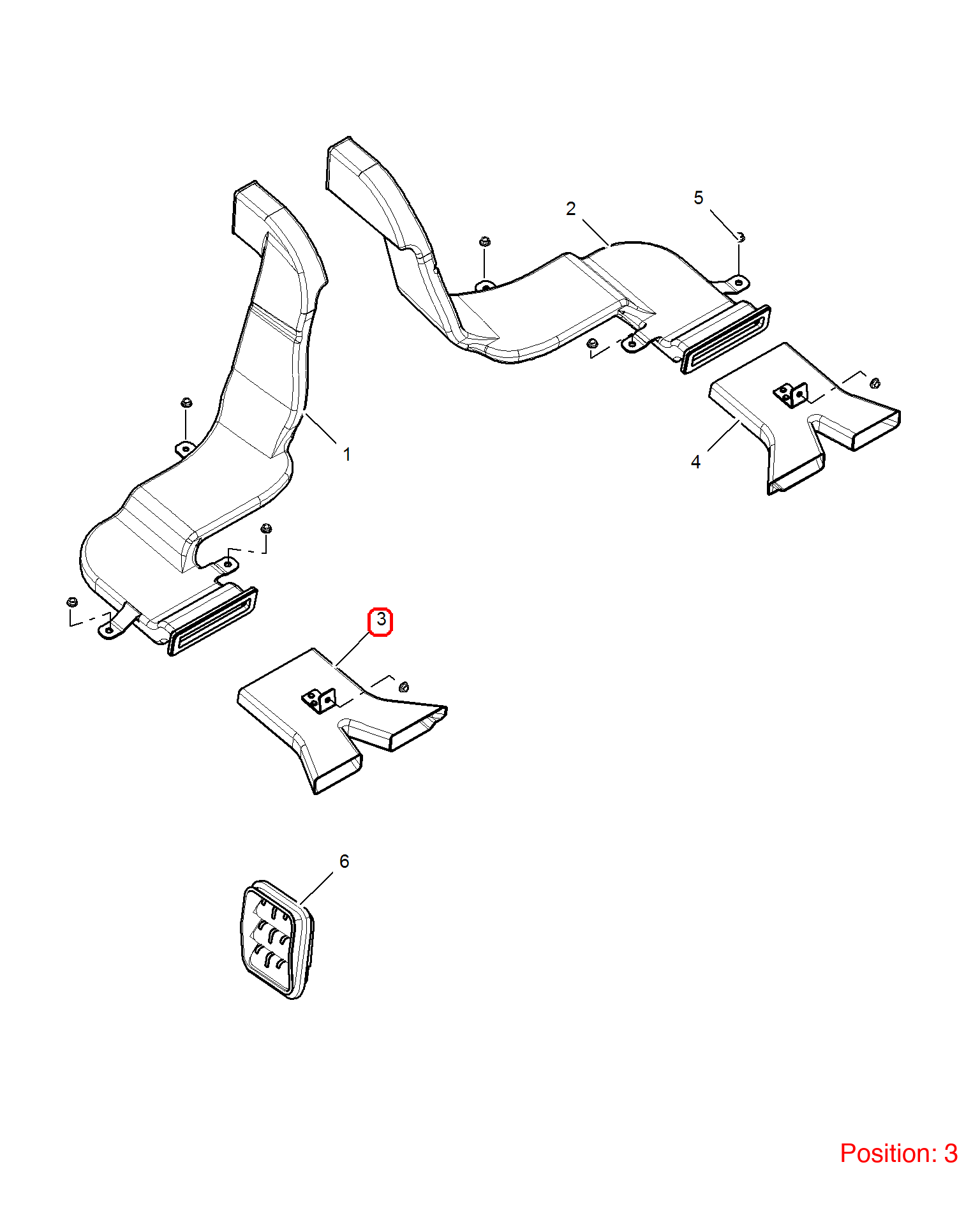 MG Air conditioning duct OEM 50013420 FOR MG350 MG5 50013420-MG_OEM
