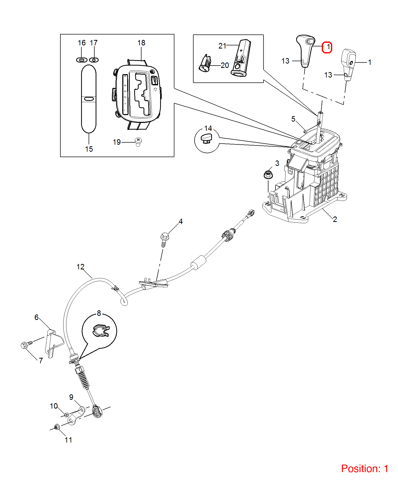 MG Gear shift lever ball head OEM 50015616ESA FOR MG350 50015616ESA-MG_OEM