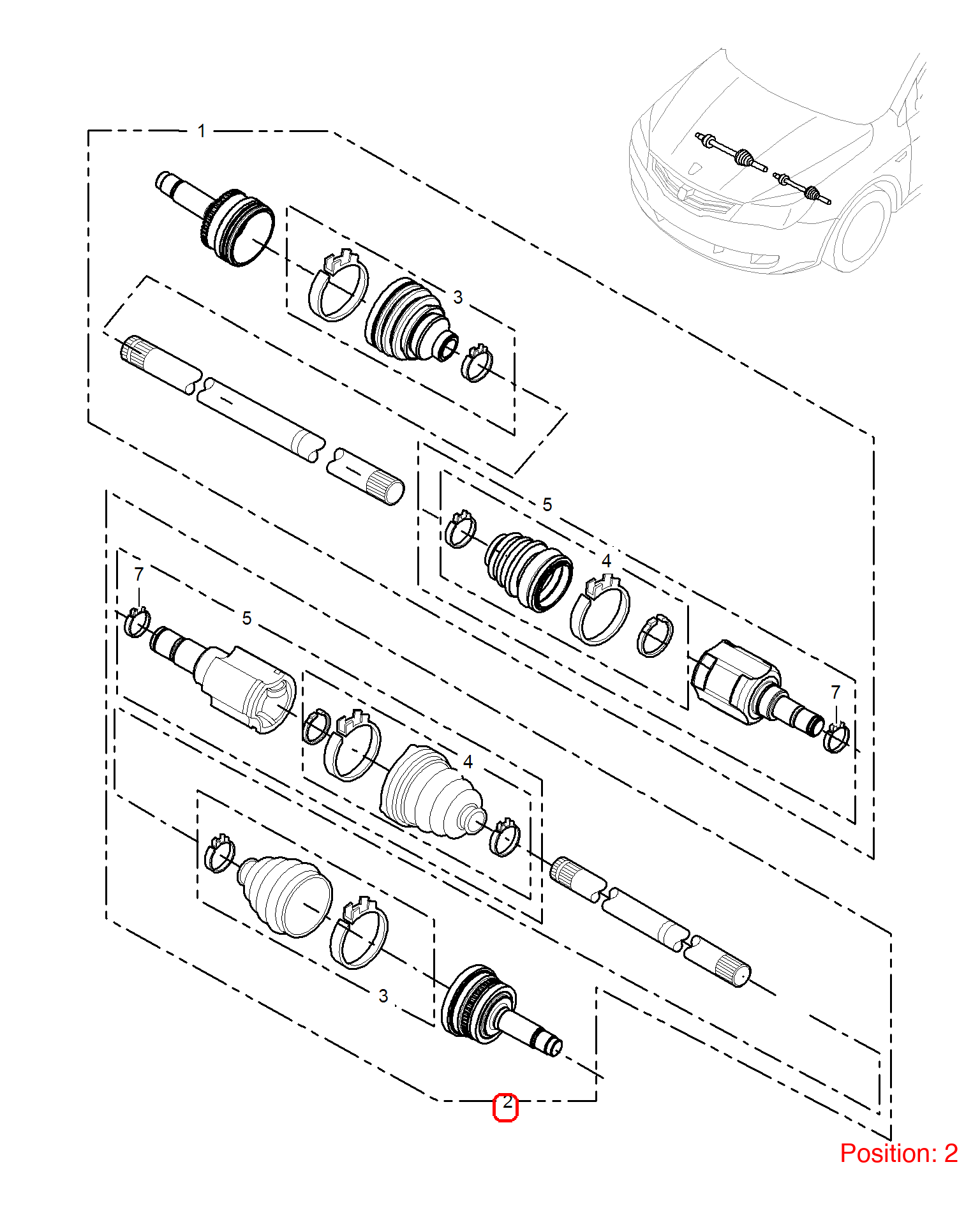 MG Axle Shaft OEM 50015635 FOR MG350 50015635-MG_OEM