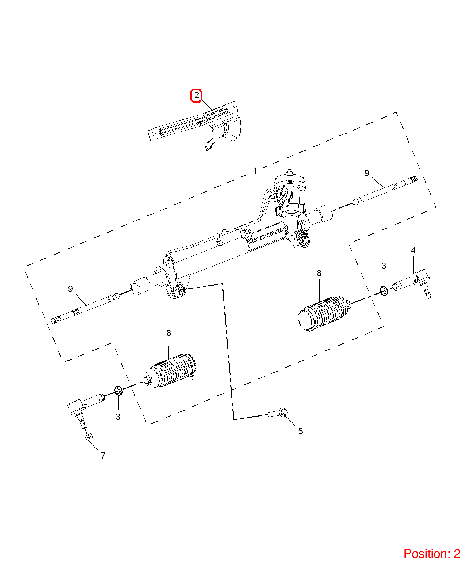 MG Steering rack heat shield OEM 50015834 FOR MG350 MG5 50015834-MG_OEM