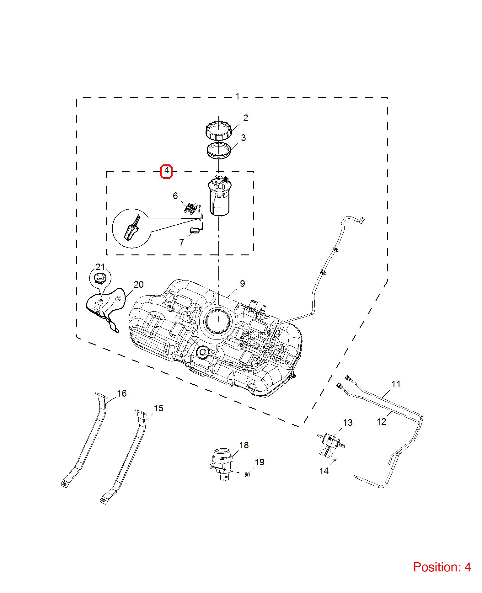 MG Fuel pump assembly OEM 50016710 FOR MG350 MG5 50016710-MG_OEM