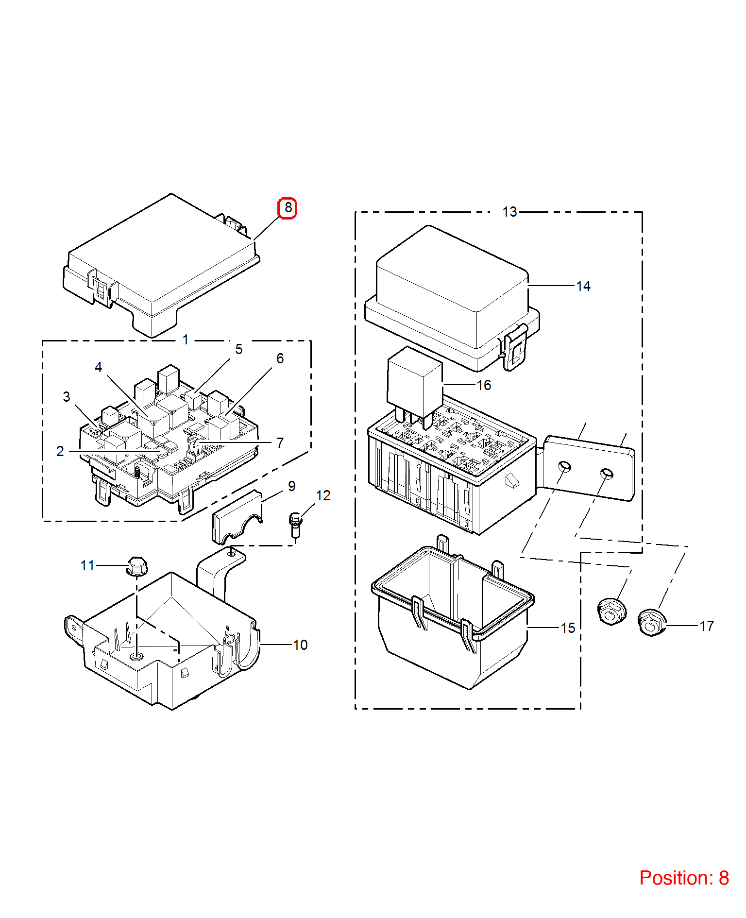 MG Fuse box cover OEM 50017076 FOR MG350 50017076-MG_OEM