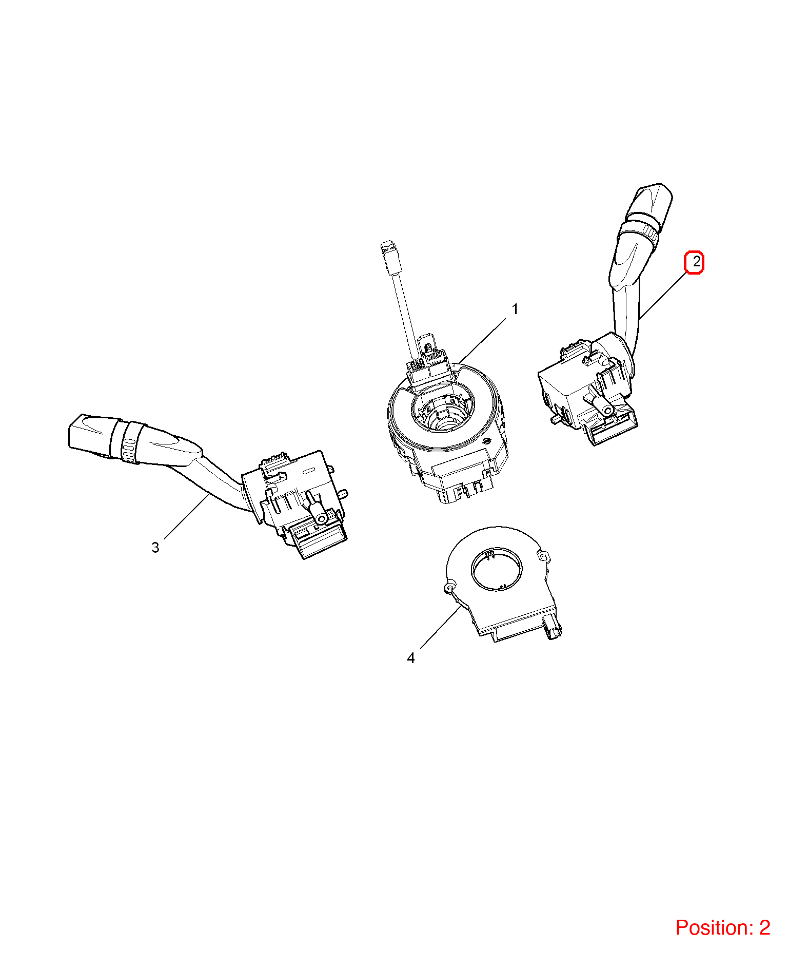 MG Wiper switch OEM 50019020 FOR MG350 50019020-MG_OEM